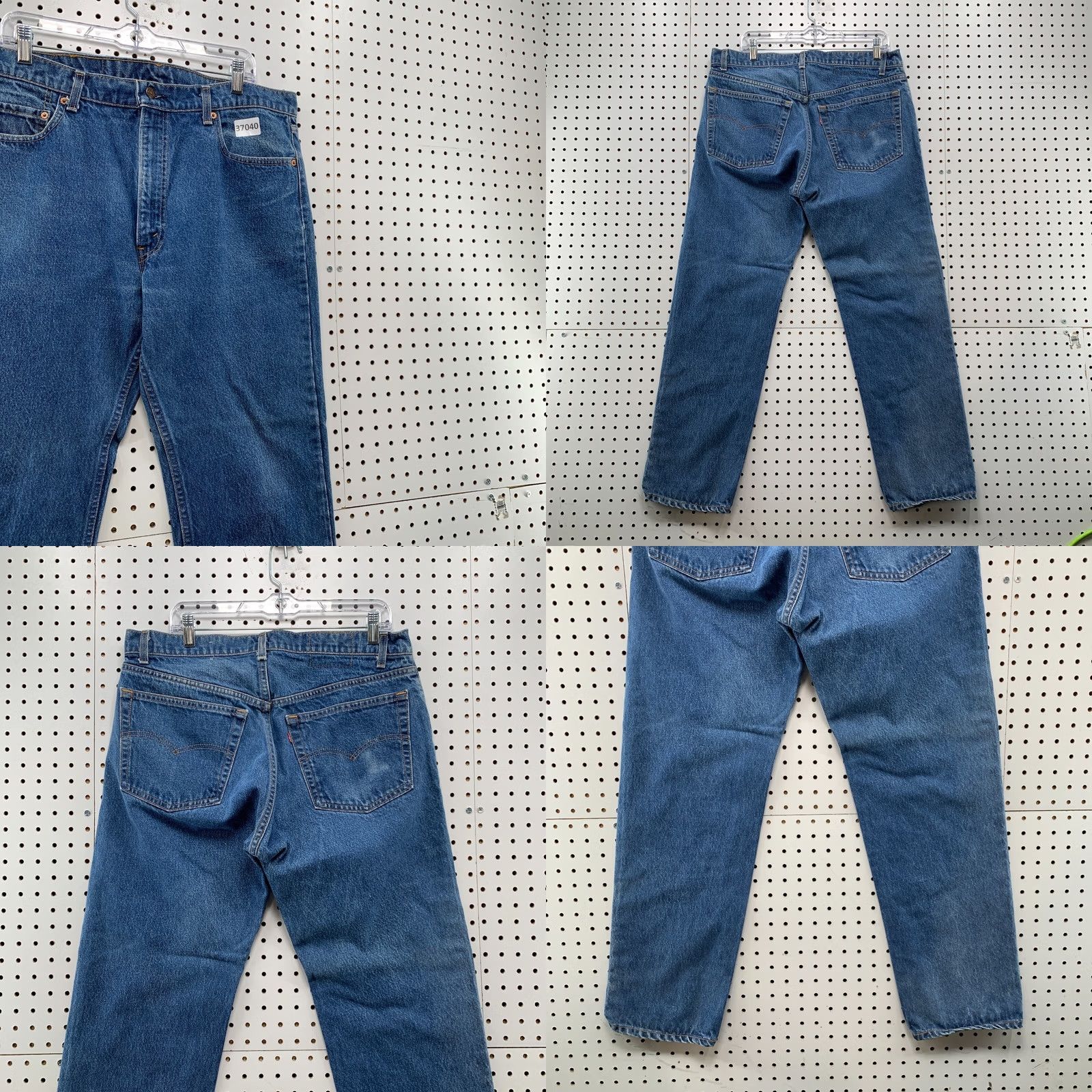 Levi's Levis 505 Jeans Mens Blue Denim Straight Leg USA VTGs 80s Size 38x31 Fits 36x29 Size US 38 / EU 54 - 8 Thumbnail