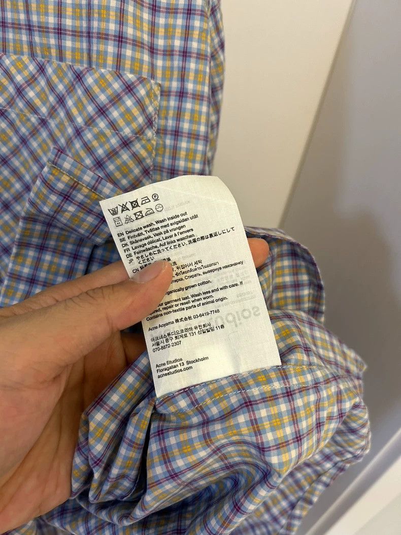 Other Acne Studios blue plaid shirt Size US S / EU 44-46 / 1 - 8 Thumbnail