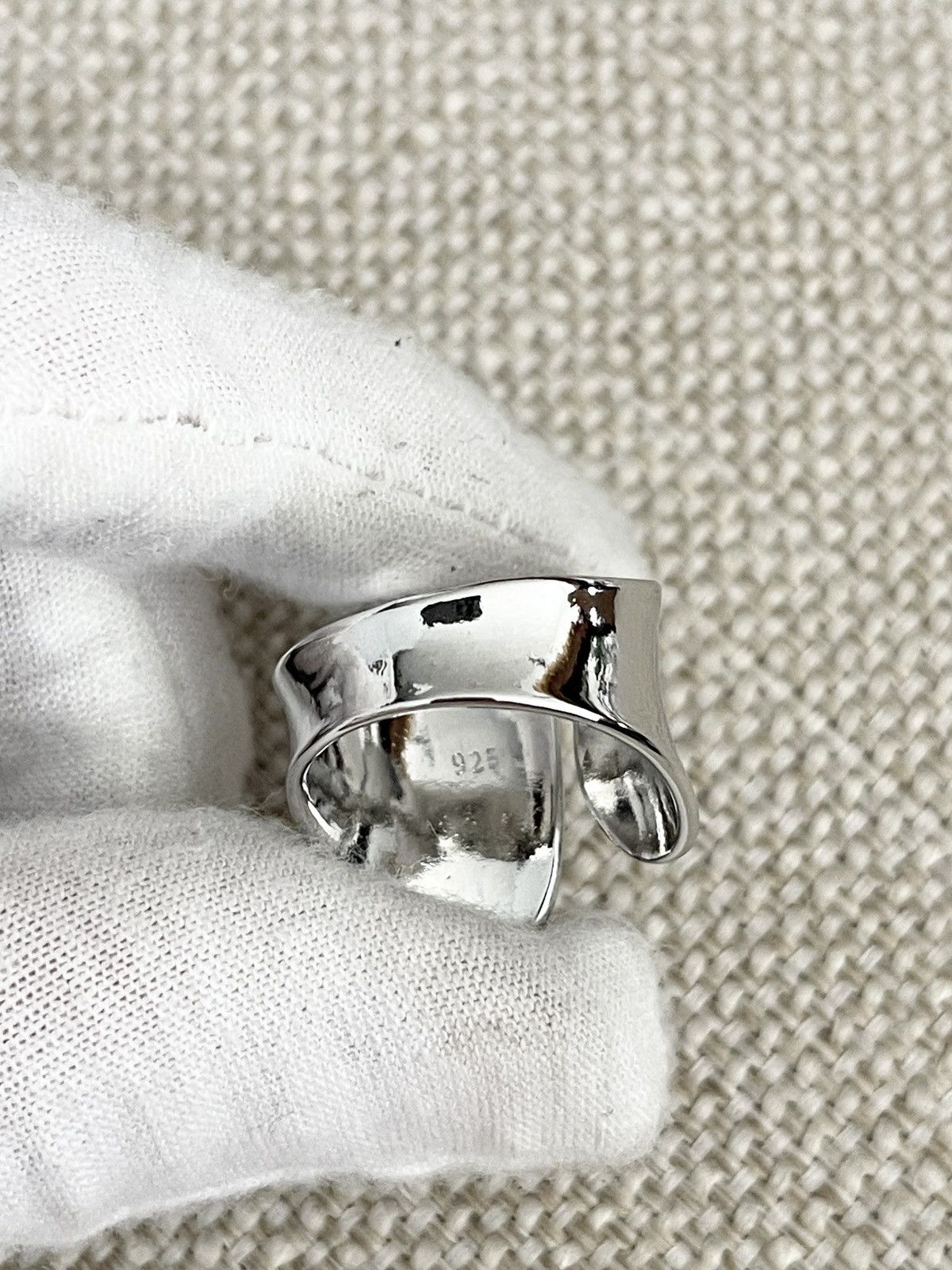 Japanese Brand × Vintage STEAL! Japan Asymmetrical Steer Sliver Ring Size ONE SIZE - 4 Thumbnail