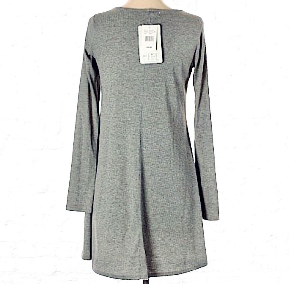 Other RIBBED CHRIS CROSS CUTOUT LONG SLEEVE MINI DRESS Size S / US 4 / IT 40 - 7 Thumbnail