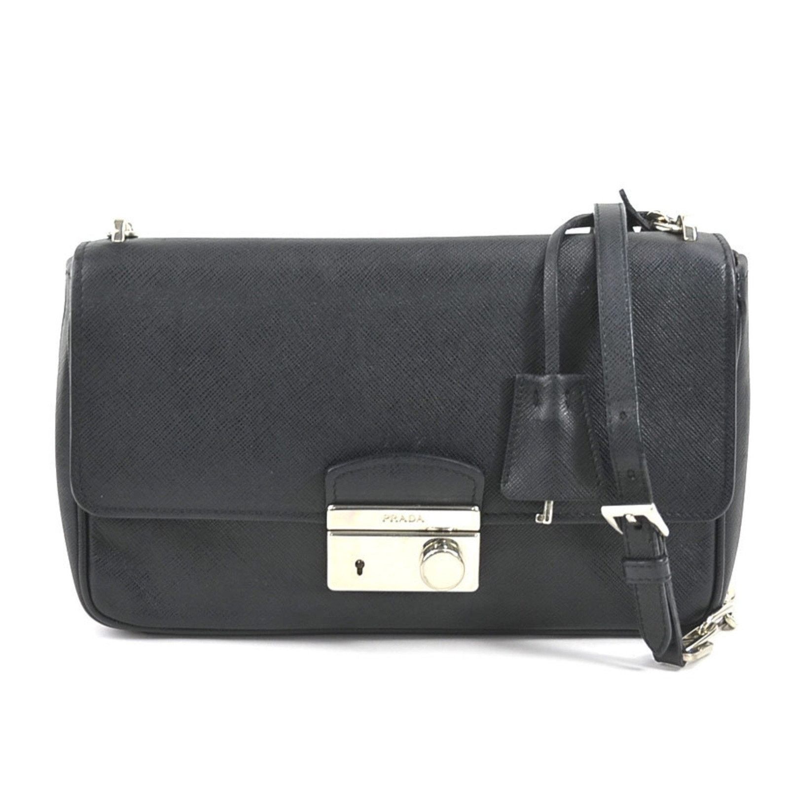 Prada Prada Tessuto Shoulder BagBlack