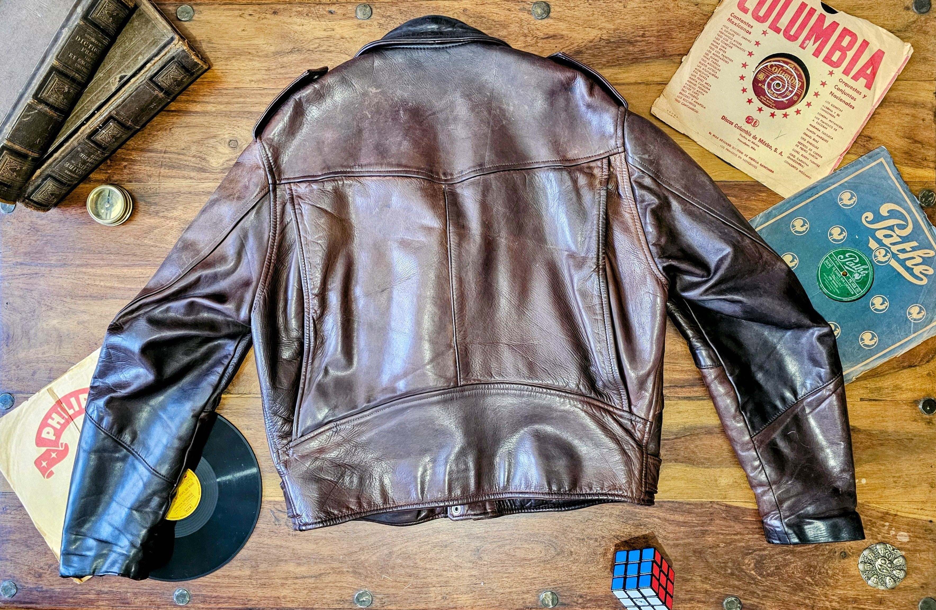 Daytona Daytona 🇫🇷 Vintage 80s Biker Jacket - Leather Perfecto, Size US M / EU 48-50 / 2 - 2 Thumbnail