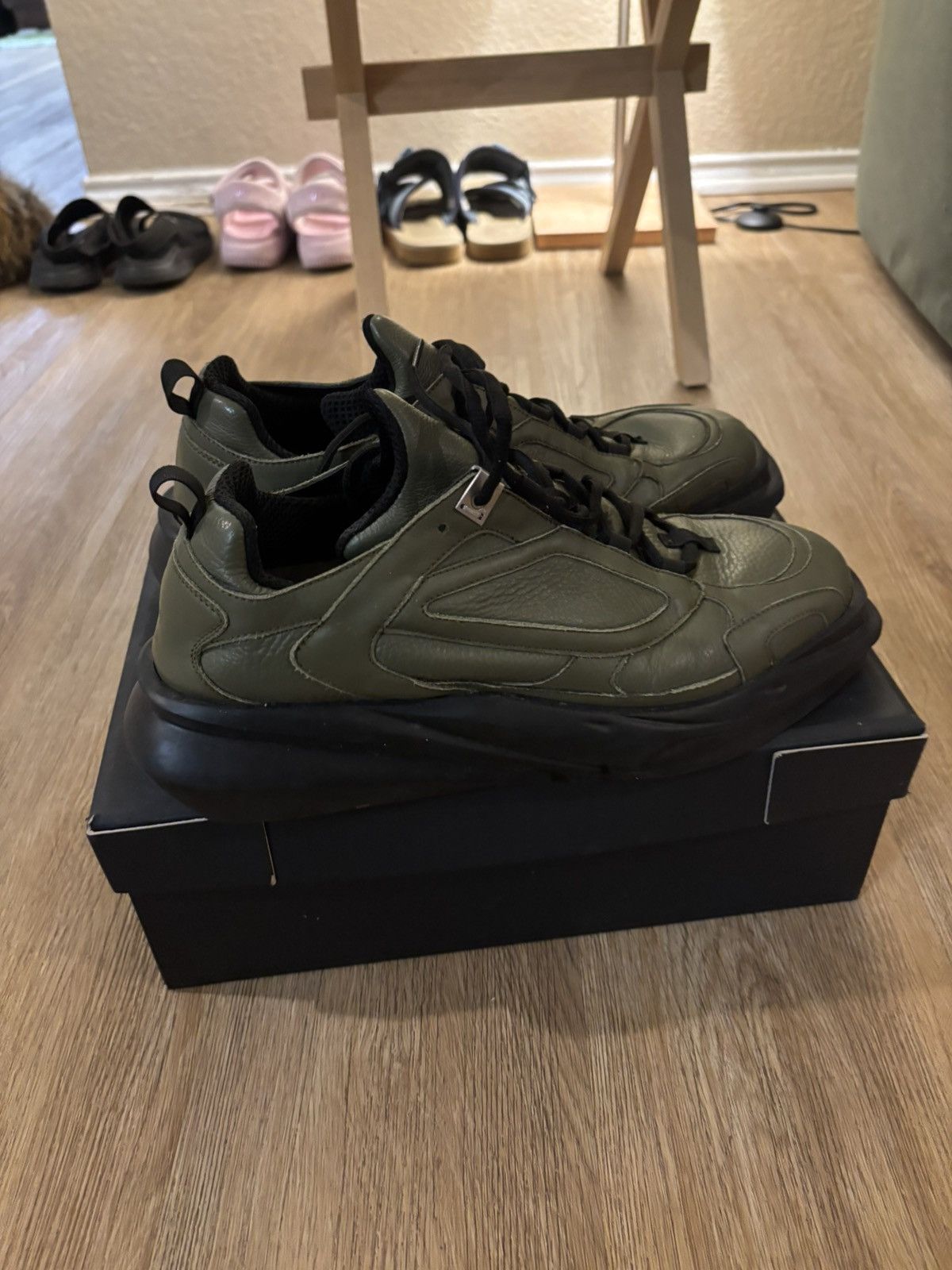 Alyx 1017 ALYX 9SM SSENSE Exclusive Khaki Mono Hiking Sneakers Size US 11 / EU 44 - 2 Thumbnail