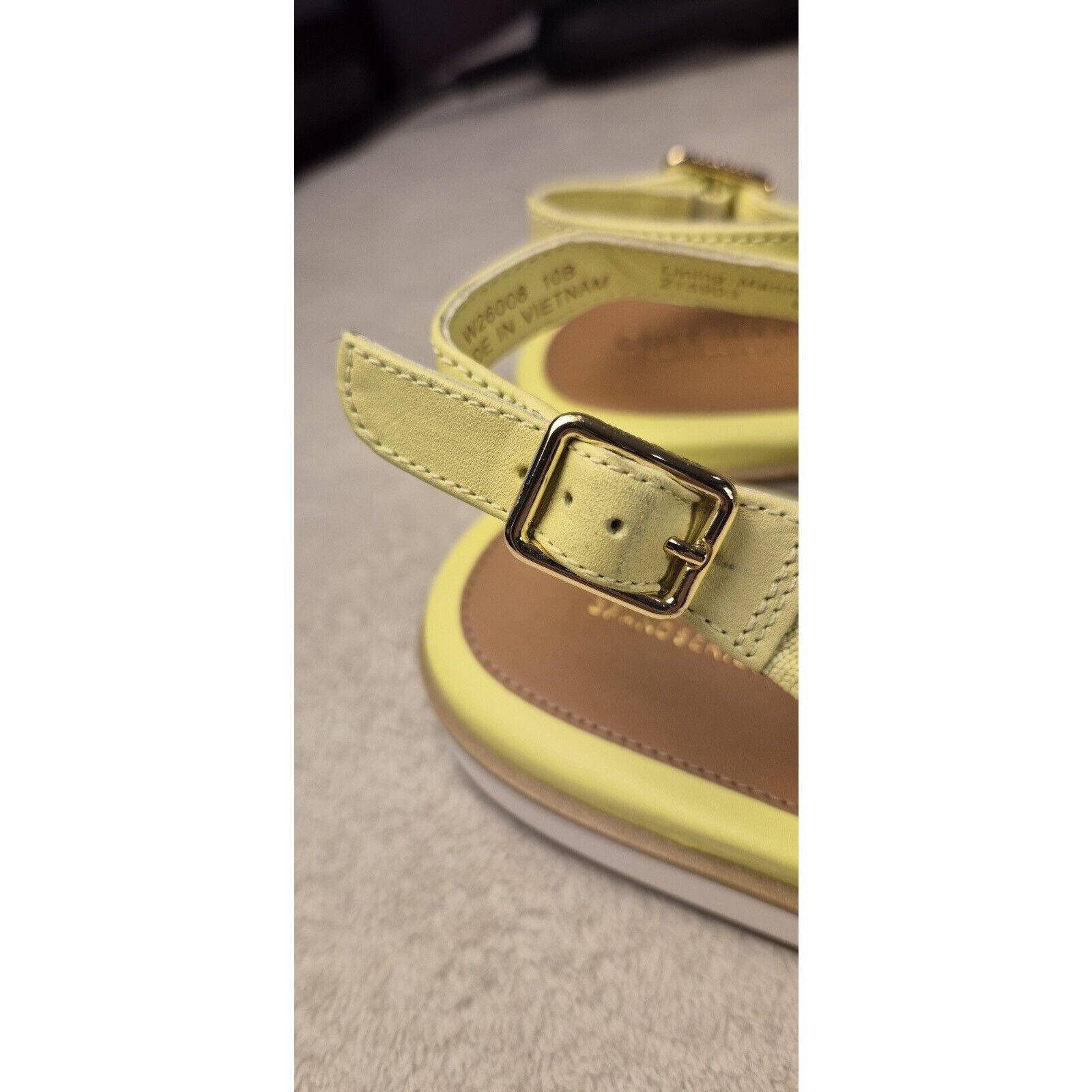 Cole Haan Cole Haan Women's Sandal Size 10 Yellow Knit Slingback Flat Size US 10 / IT 40 - 9 Thumbnail