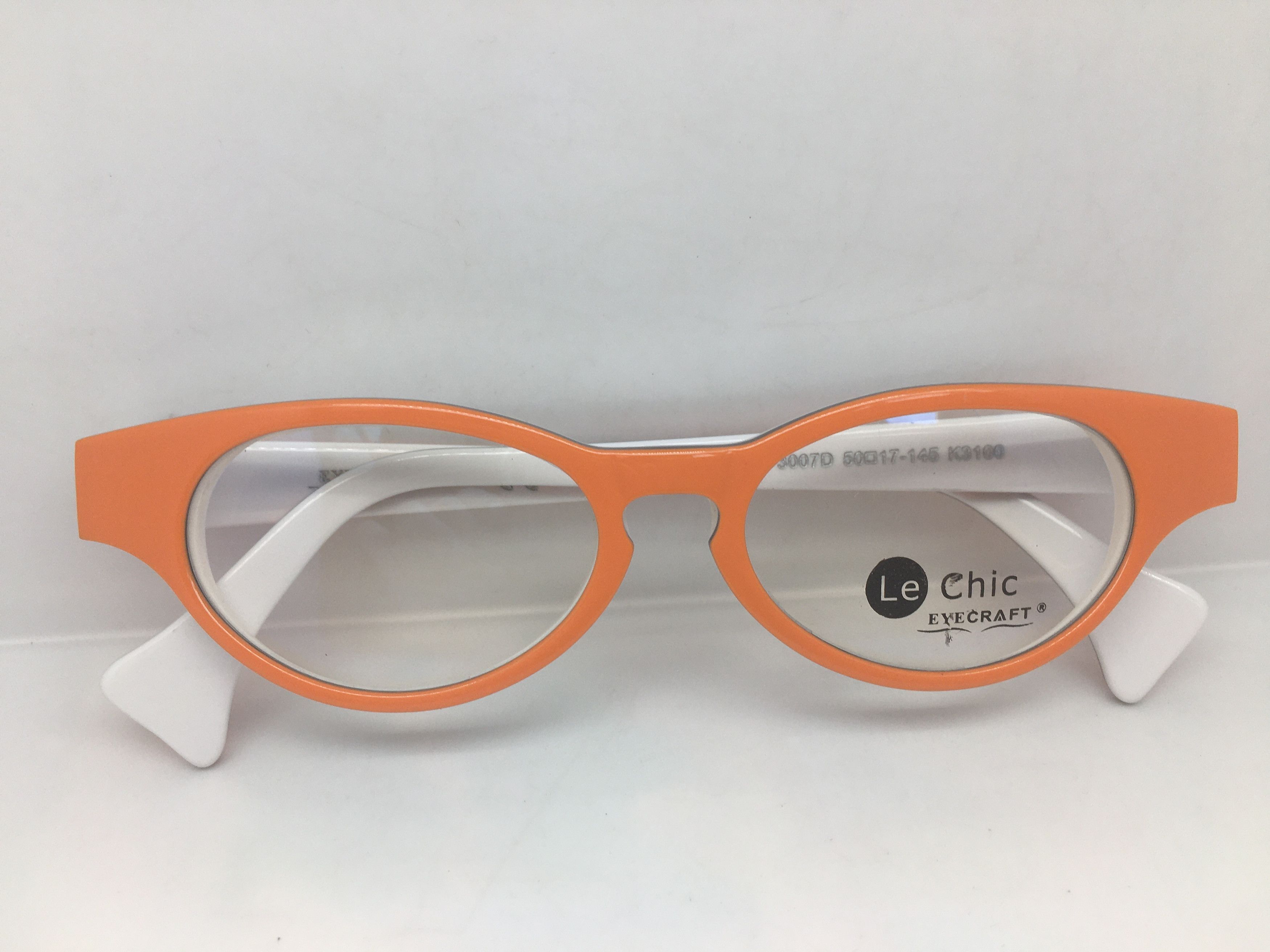Other EYECRAFT Orange White Cateye Eyeglasses Frame Size ONE SIZE - 6 Thumbnail