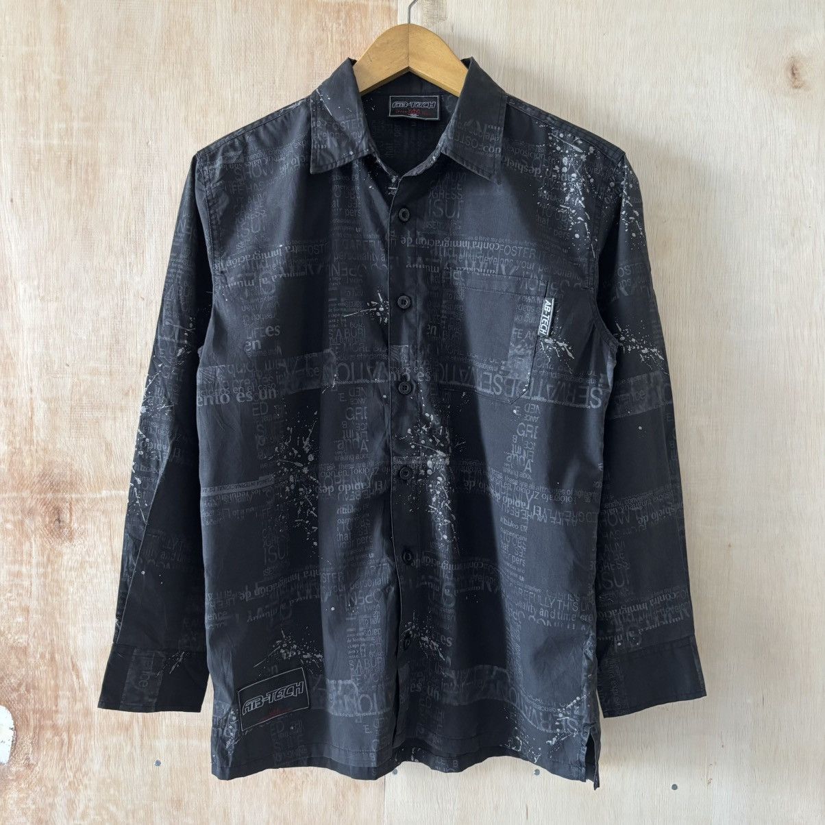 Japanese Brand Y2K Emo Grunge Gothic Poem Style Black Shirts Size US M / EU 48-50 / 2 - 1 Thumbnail