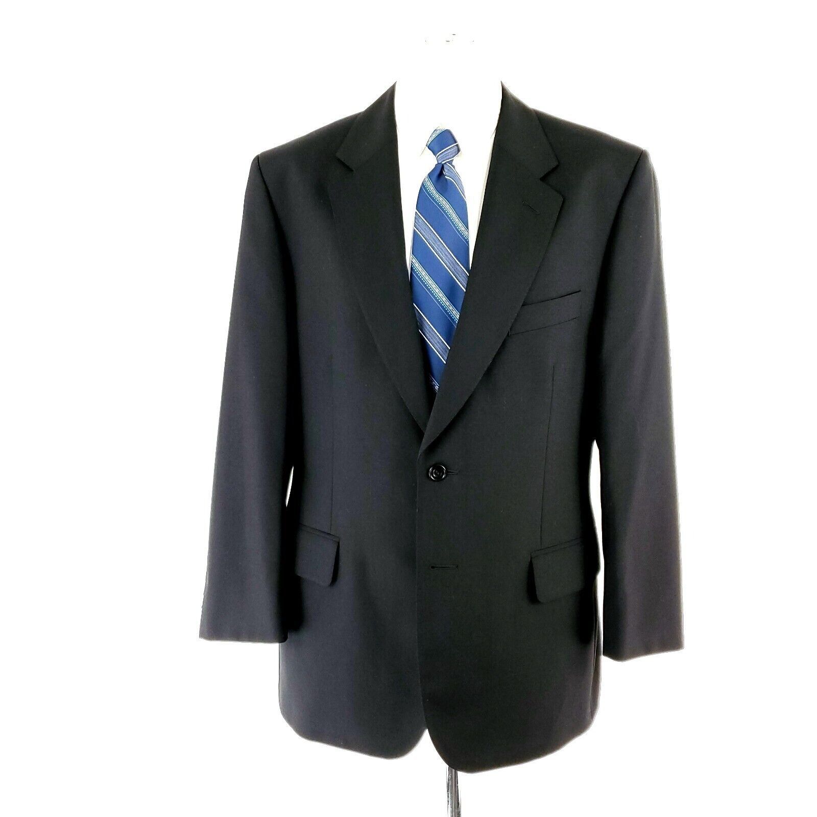 Savile Row Alexandre London Savile Row Wool Trevira 2 Button Blazer 42R Size 42R - 3 Thumbnail