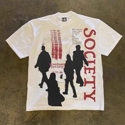 Other White Loose Street Men's and Women's Short Sleeve T-Shirt Size US XL / EU 56 / 4 - 5 Thumbnail