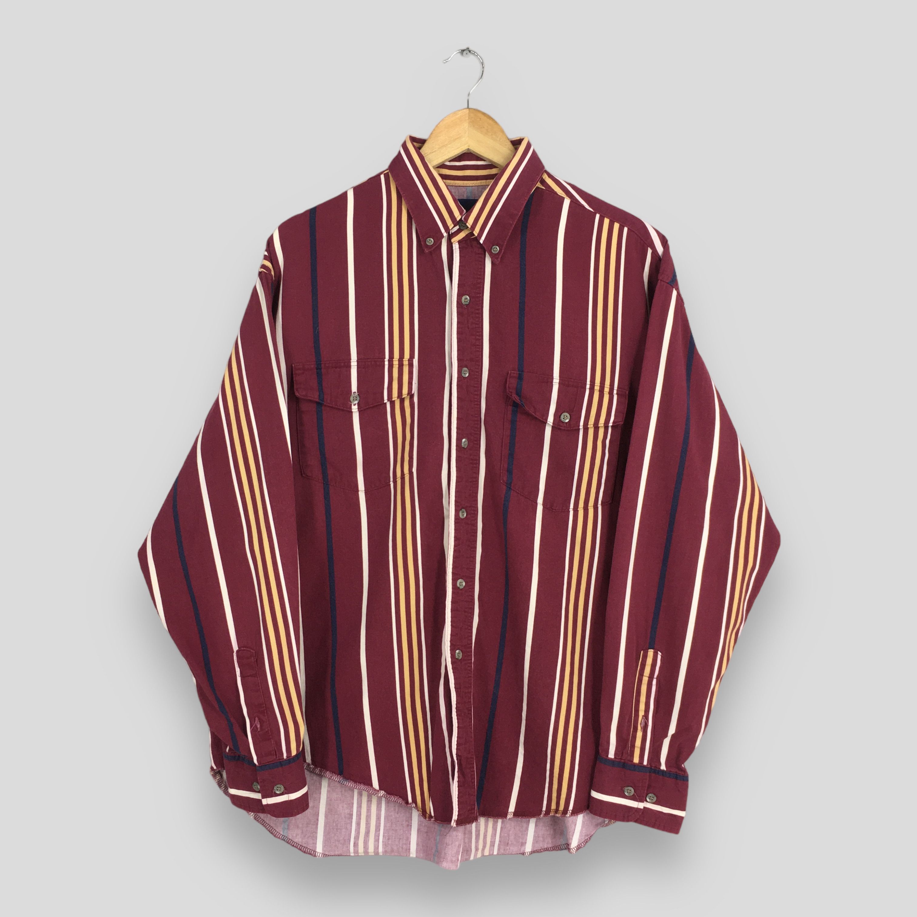 Wrangler Vintage Wrangler Brushpopper Stripes Western Shirt XLarge Size US XL / EU 56 / 4 - 1 Thumbnail