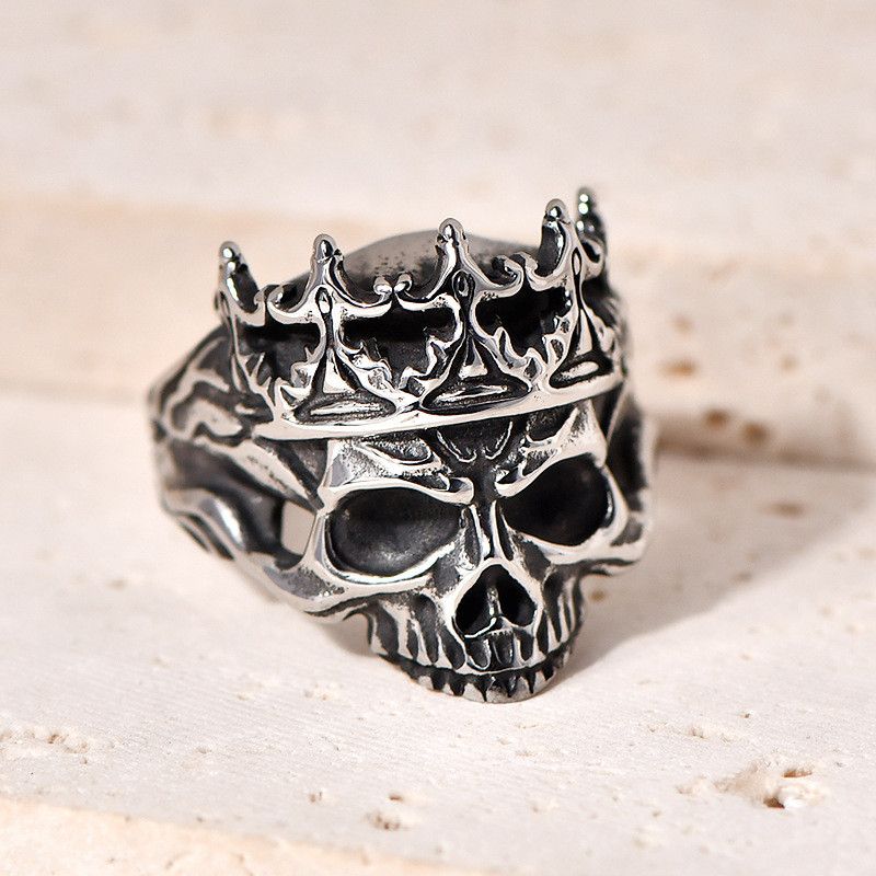 Jewelry King Skull Halloween Men's Ring Size ONE SIZE - 3 Thumbnail