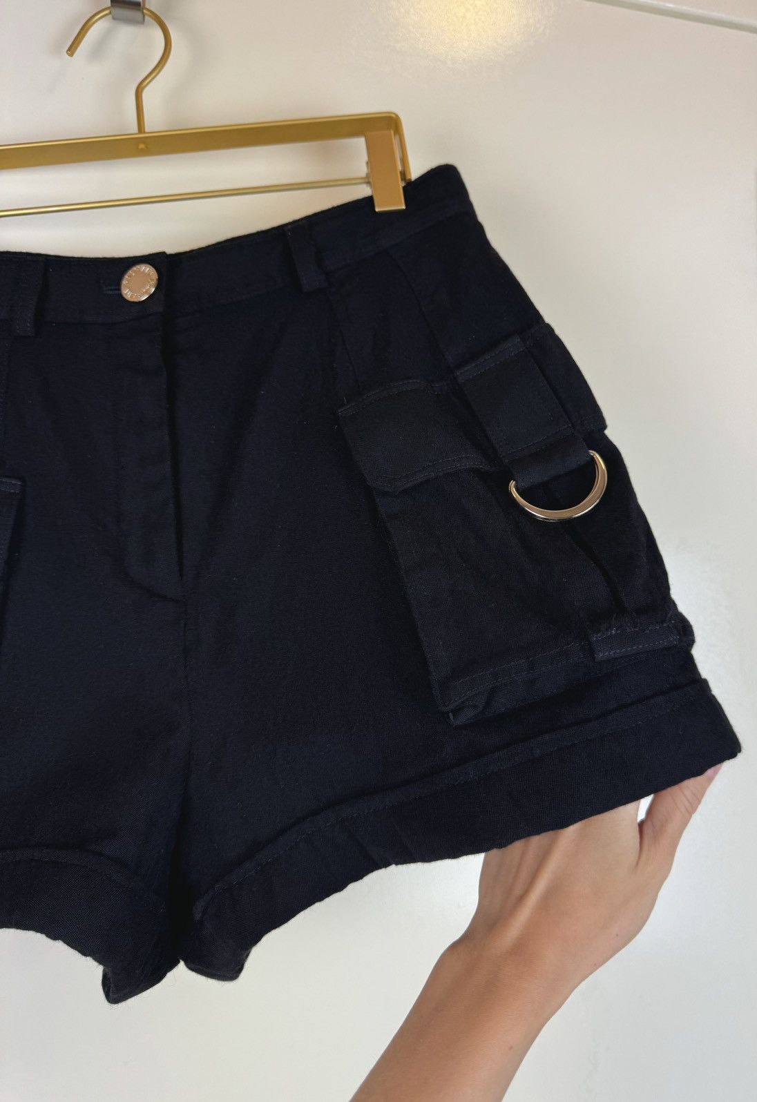 Balmain Balmain boiled wool cargo Bermuda shorts black high rise Size 28" / US 6 / IT 42 - 5 Thumbnail