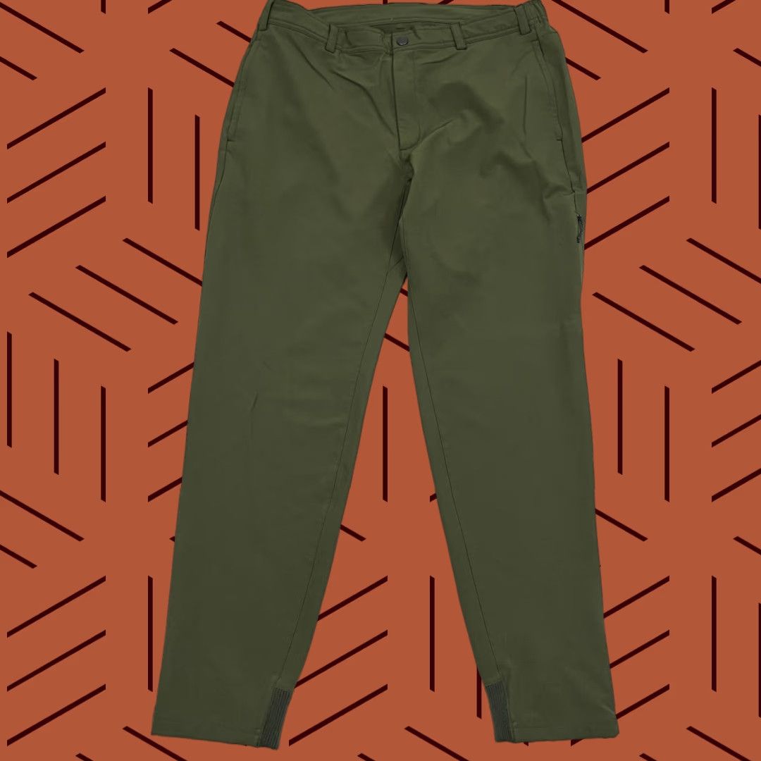 Vintage Mack Weldon Pants Mens L 34 x 30 Green Slim Tapered Stretch Golf Hike Preppy Pants Size US 33 - 1 Thumbnail