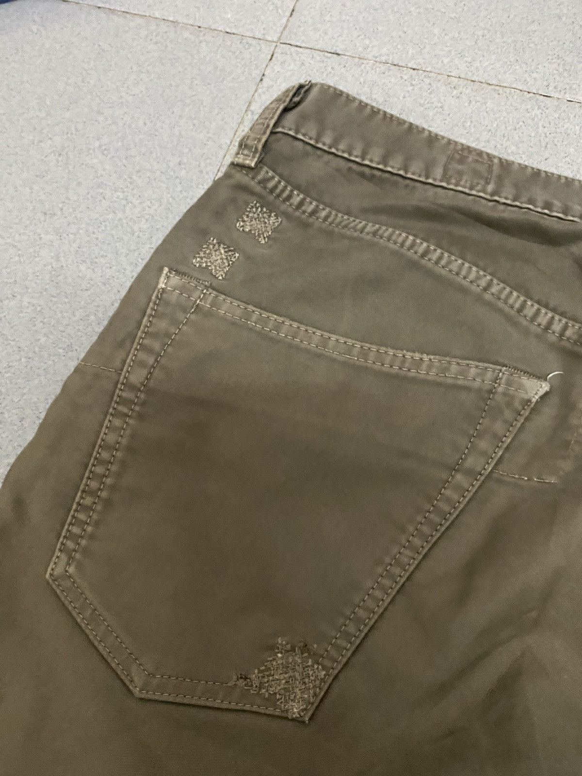 Japanese Brand × Vintage Vintage Bartack Japanese Distress Pants Size US 32 / EU 48 - 6 Thumbnail