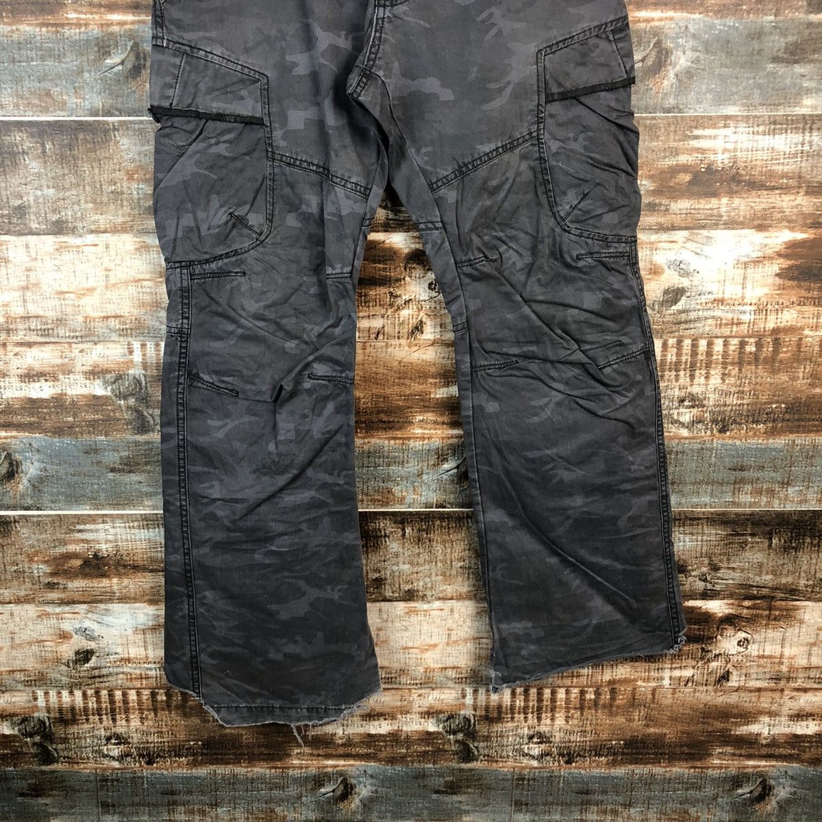 Japanese Brand DL Camo Gray Cargo Military utility Multipocket Pants #C638 Size US 29 - 6 Thumbnail
