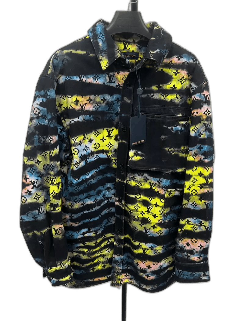 Louis Vuitton Louis Vuitton Colorful Long Sleeve Denim Shirt-yf Size US M / EU 48-50 / 2 - 1 Thumbnail