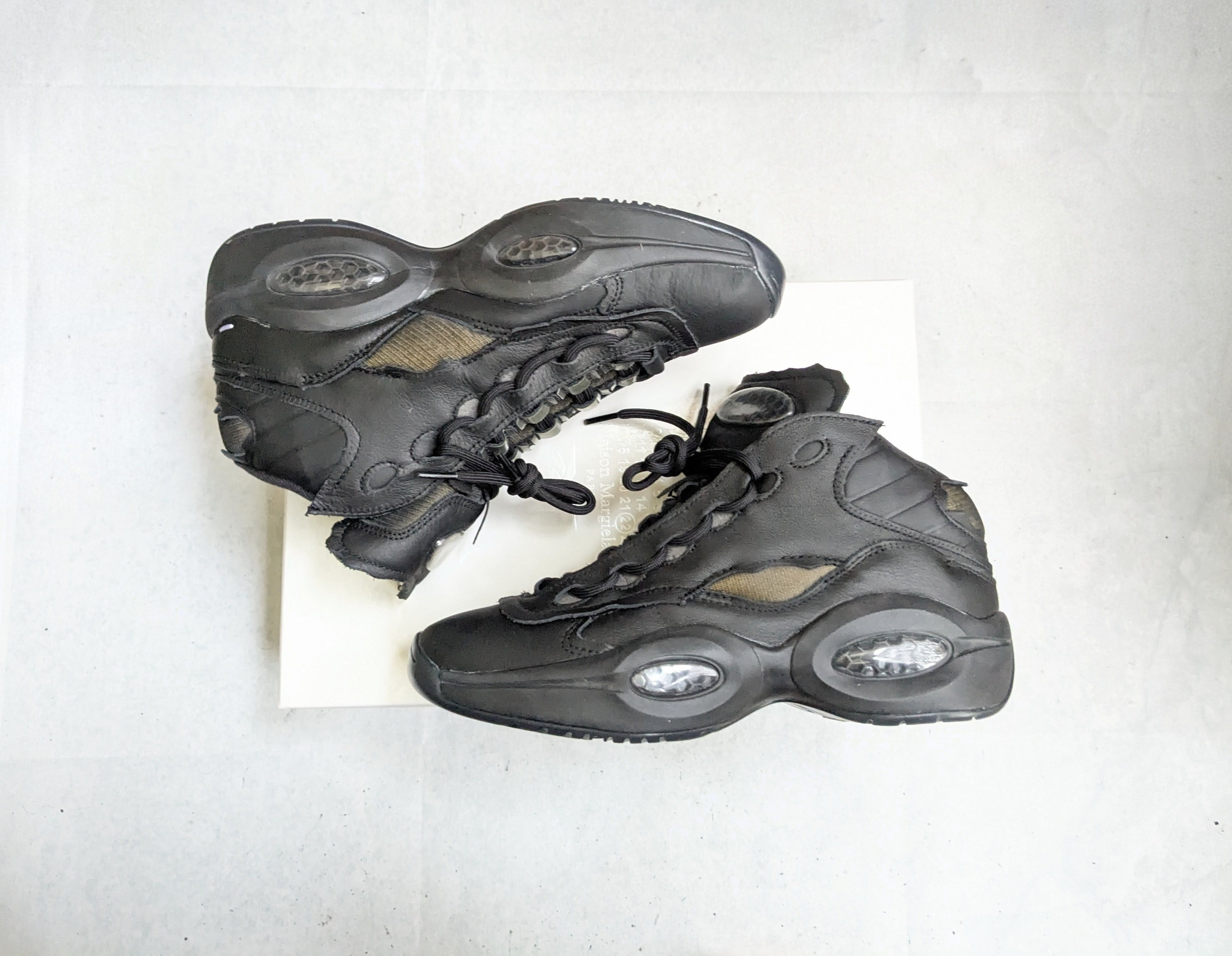 Maison Margiela Maison Margiela x Reebok Question Sneakers Black 9.5 Size US 9.5 / EU 42-43 - 1 Thumbnail