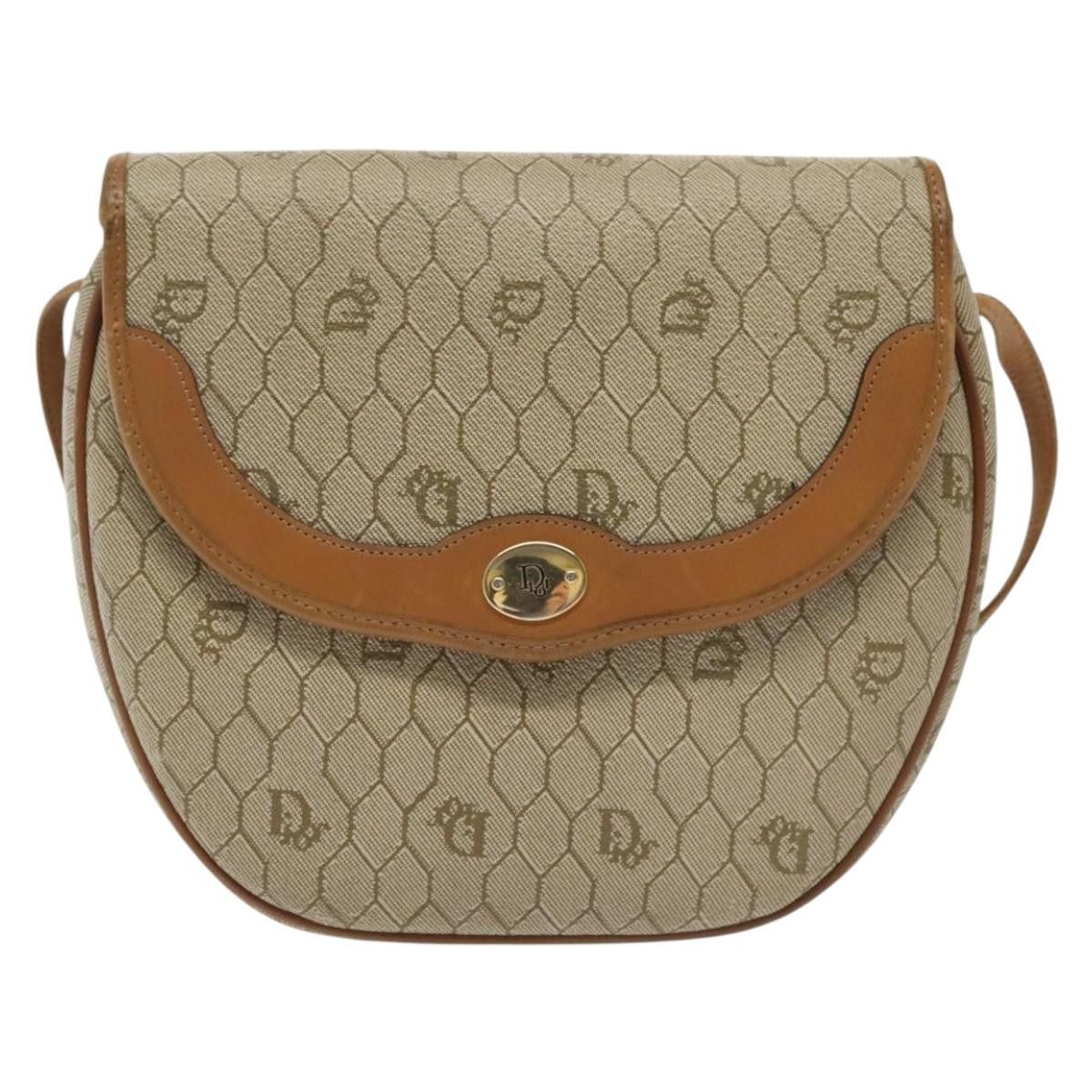 Dior DIOR Honeycomb Canvas Shoulder Bag Pvc Beige Gold Size ONE SIZE - 2 Thumbnail