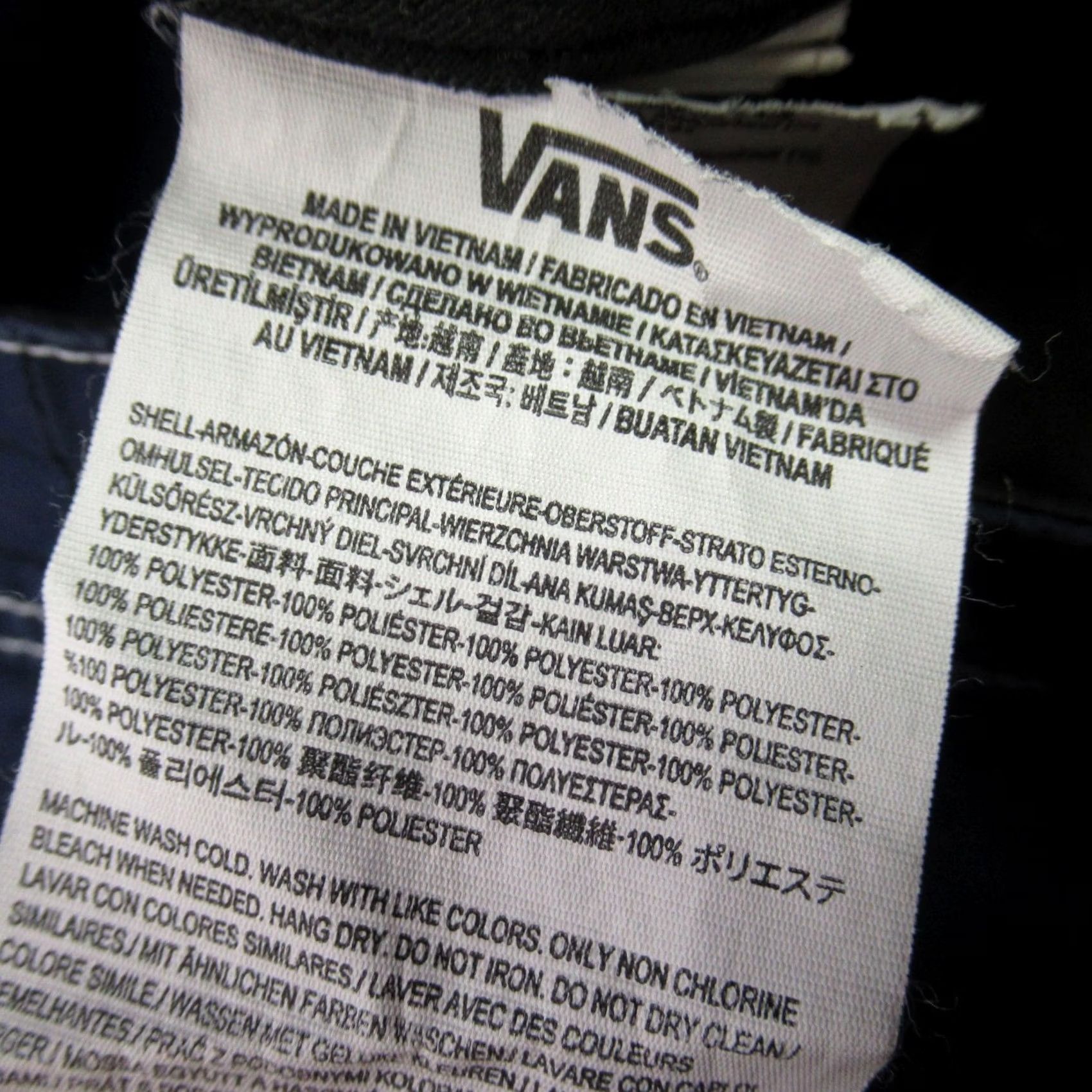 Vans Vans Shorts Mens 32 Pockets Drawstring Lightweight Outdoors Chino Blue Size US 32 / EU 48 - 4 Thumbnail