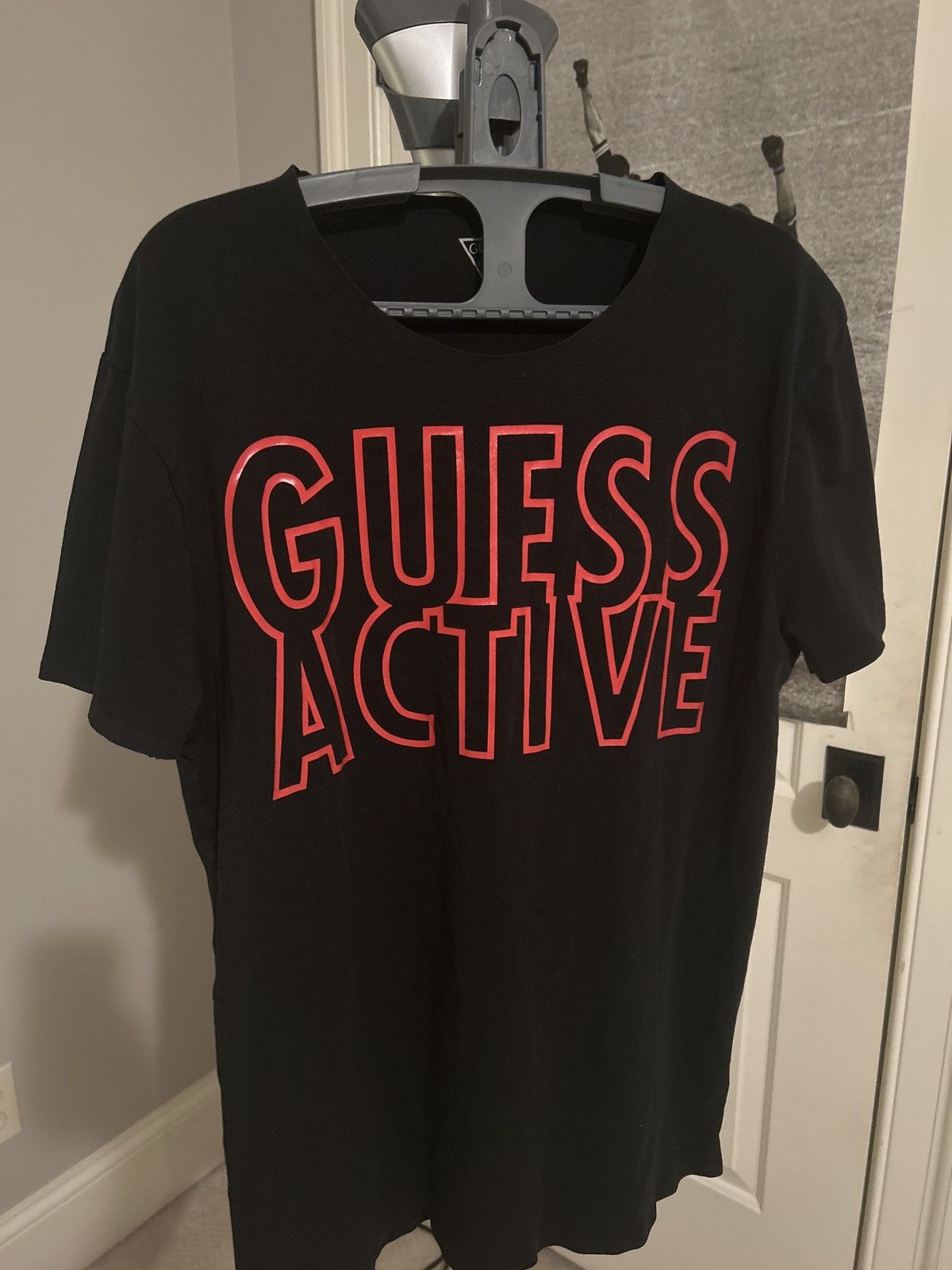 Designer × Guess Guess Active Black Tee Size US S / EU 44-46 / 1 - 1 Thumbnail