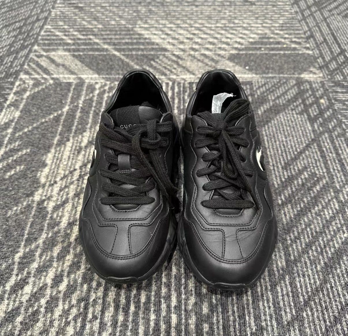 Gucci Gucci Rhyton Black And White Bat Dad Shoes J42 Size US 5.5 / IT 35.5 - 2 Thumbnail