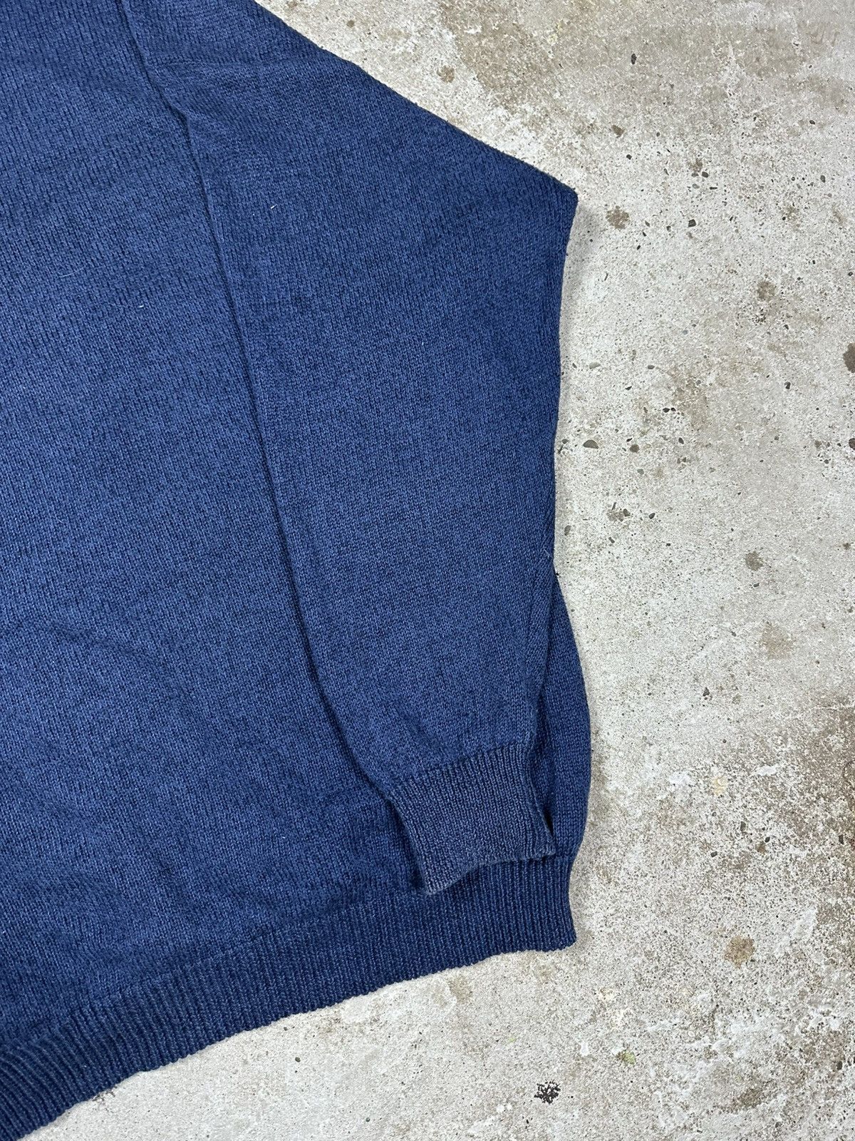 Coogi × Japanese Brand × Vintage Vintage 90s Coogi Style Patchwork Navy Sweater Jumper Size US XL / EU 56 / 4 - 9 Thumbnail