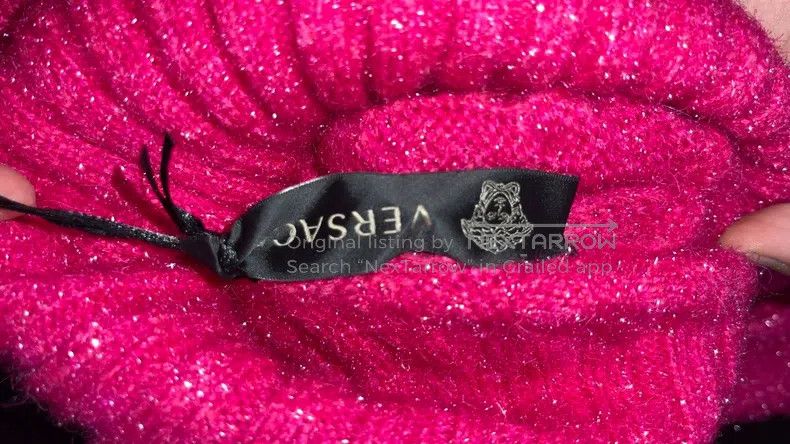 Versace Versace Main line women's pink knitted sweater Size M / US 6-8 / IT 42-44 - 4 Thumbnail