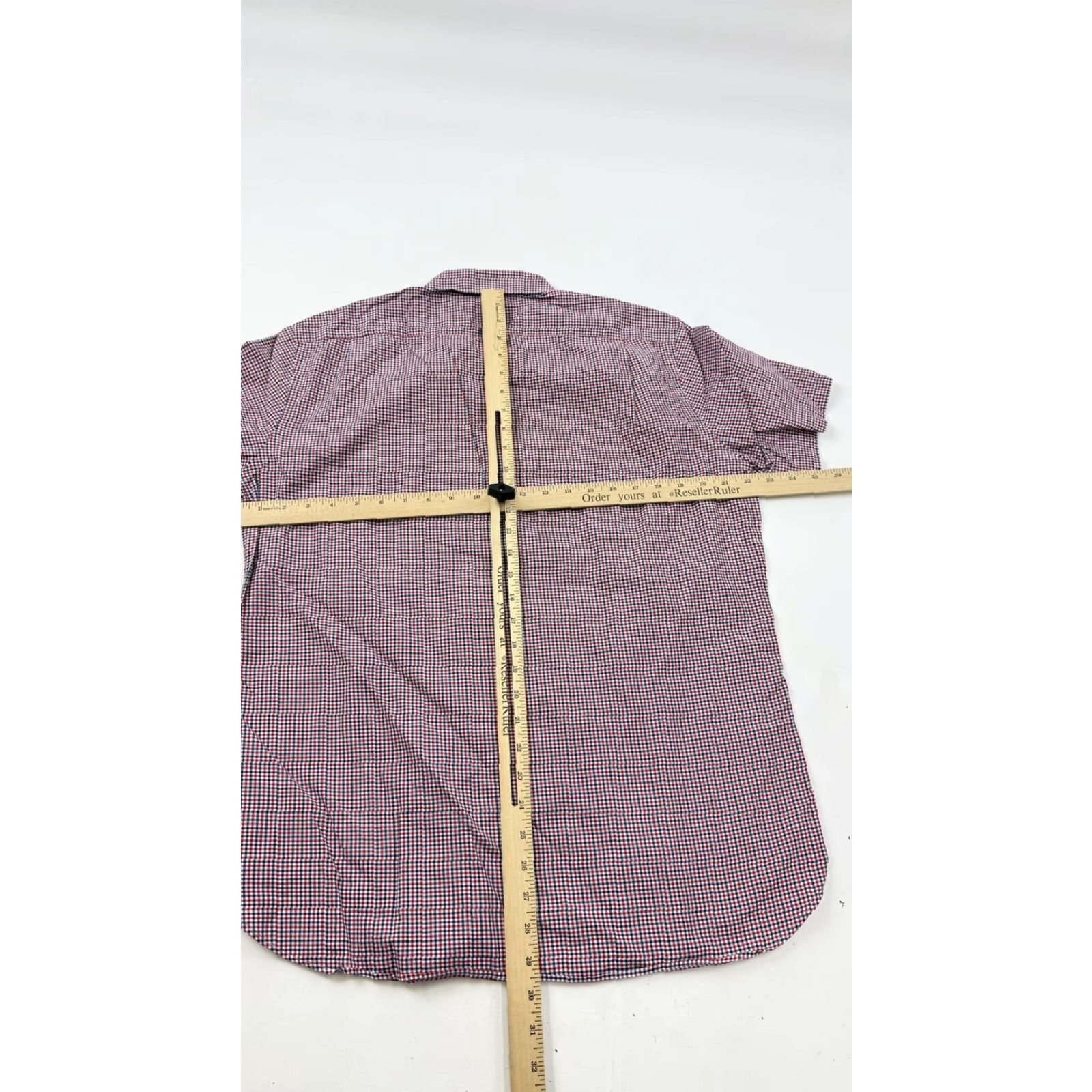 J.Crew J.Crew Shirt Mens Large Red Blue Check 100% Cotton Short Sleeve Ludlow Size US L / EU 52-54 / 3 - 7 Thumbnail