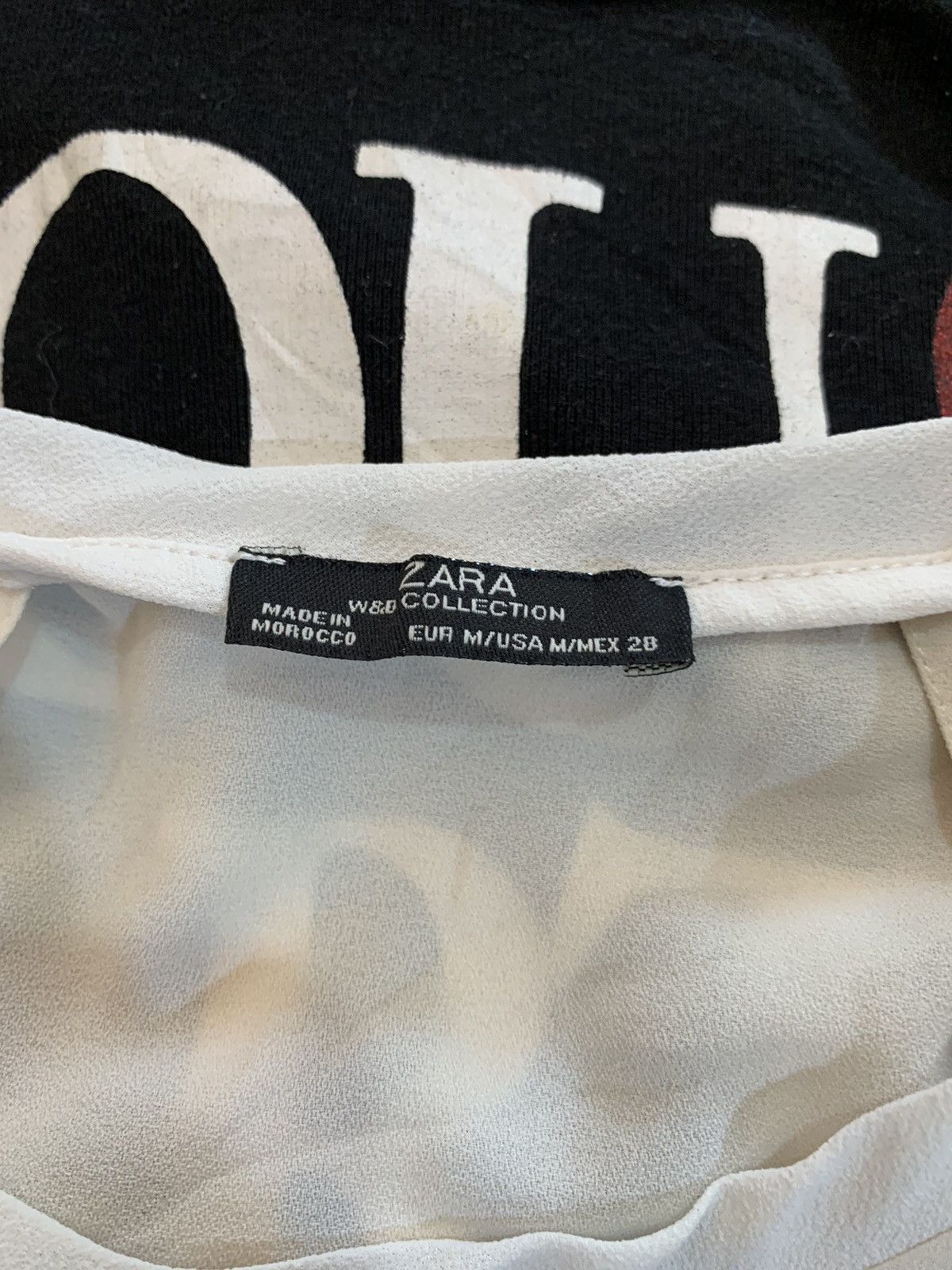 If Six Was Nine × Vintage zara top OFF WHITE Vintage Size M / US 6-8 / IT 42-44 - 2 Thumbnail