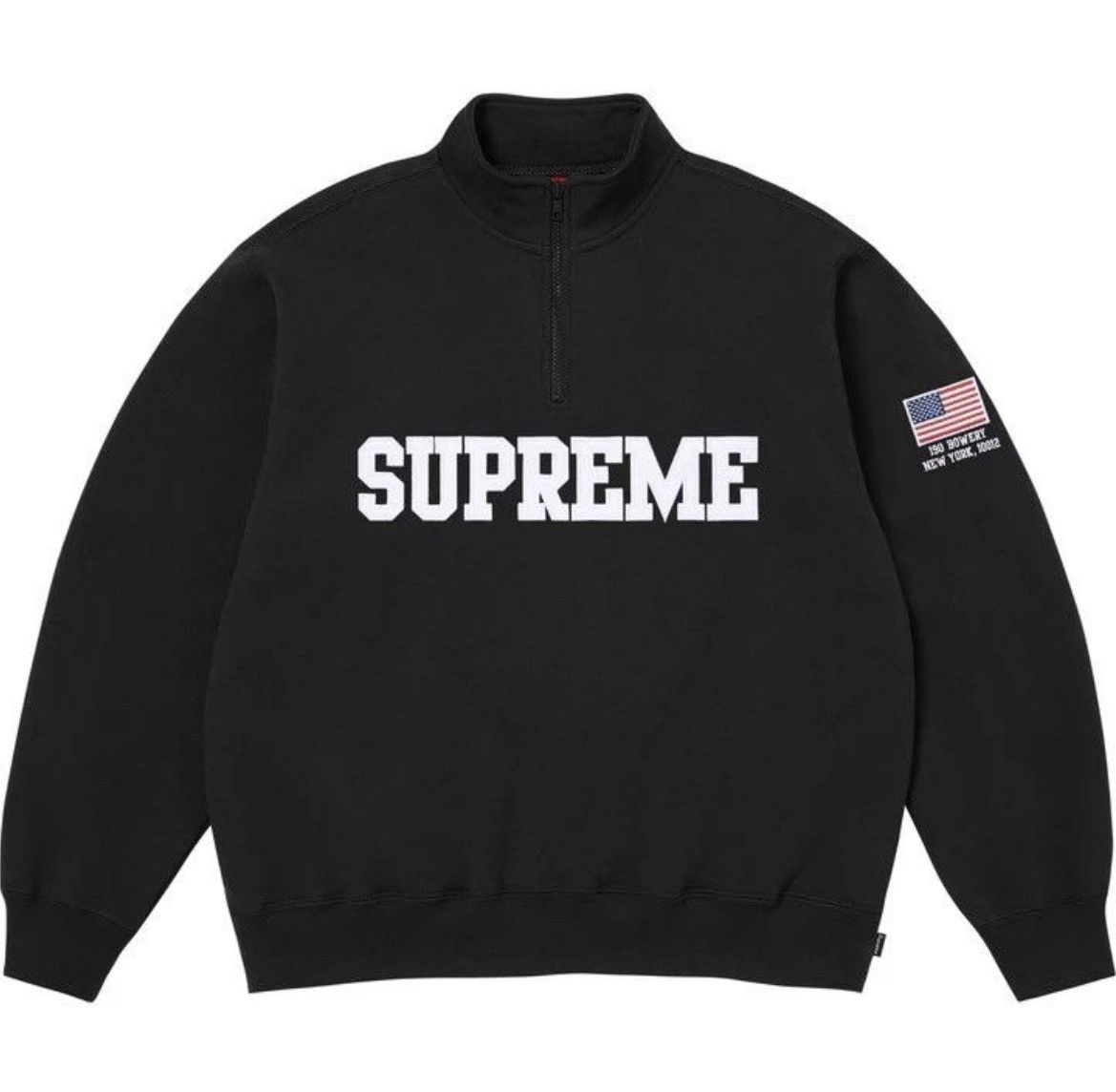 Supreme Supreme Shop Flag Half Zip Pullover Black Small Size US S / EU 44-46 / 1 - 5 Thumbnail