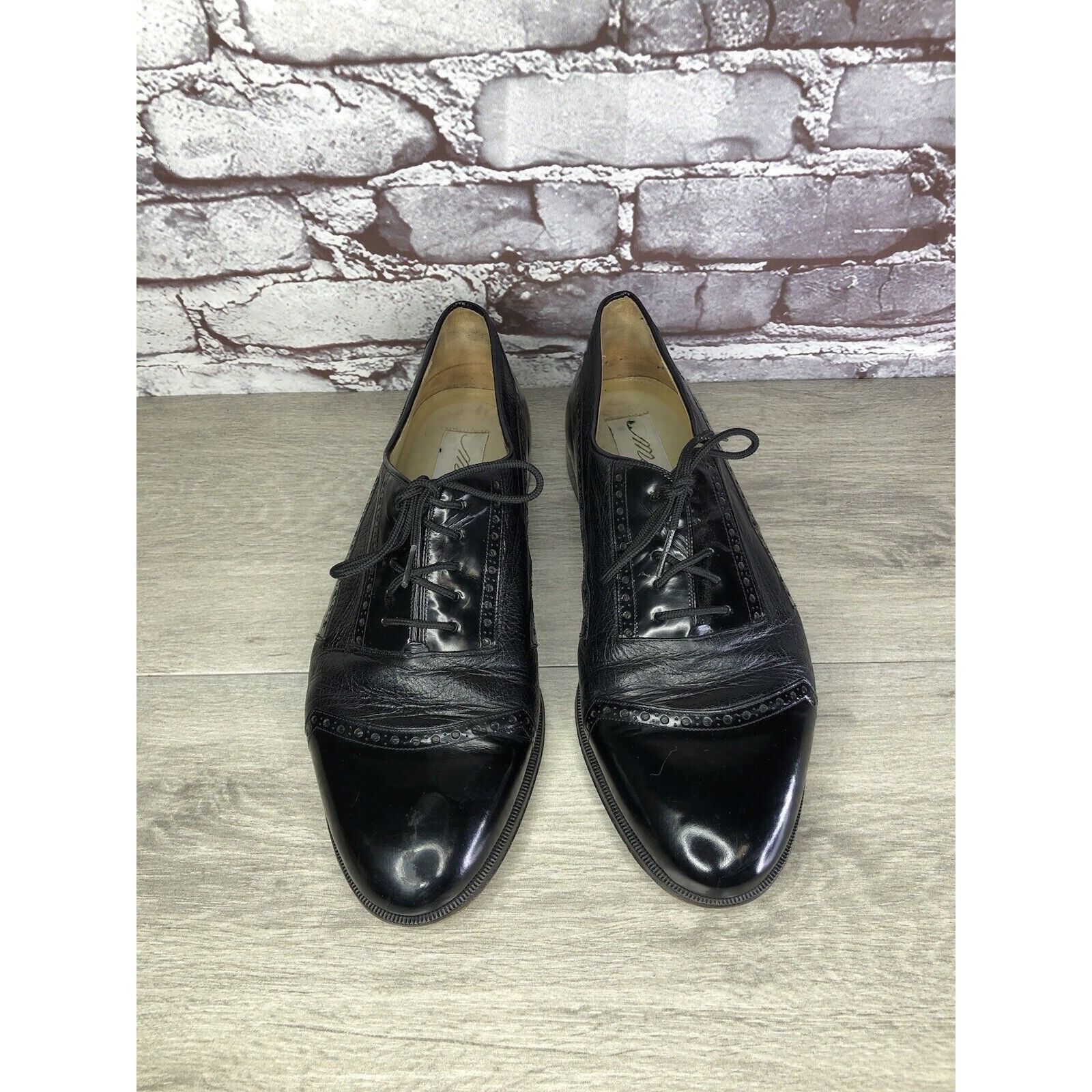 Mezlan Mezlan Cantabria Black Leather Cap Toe Oxfords Dress Shoes M Size US 10 / EU 43 - 2 Thumbnail