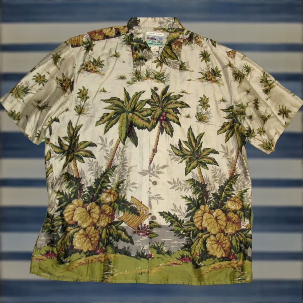 Reyn Spooner REYN SPOONER Cotton Short Sleeve Hawaiian Shirt XL Size US XL / EU 56 / 4 - 1 Thumbnail