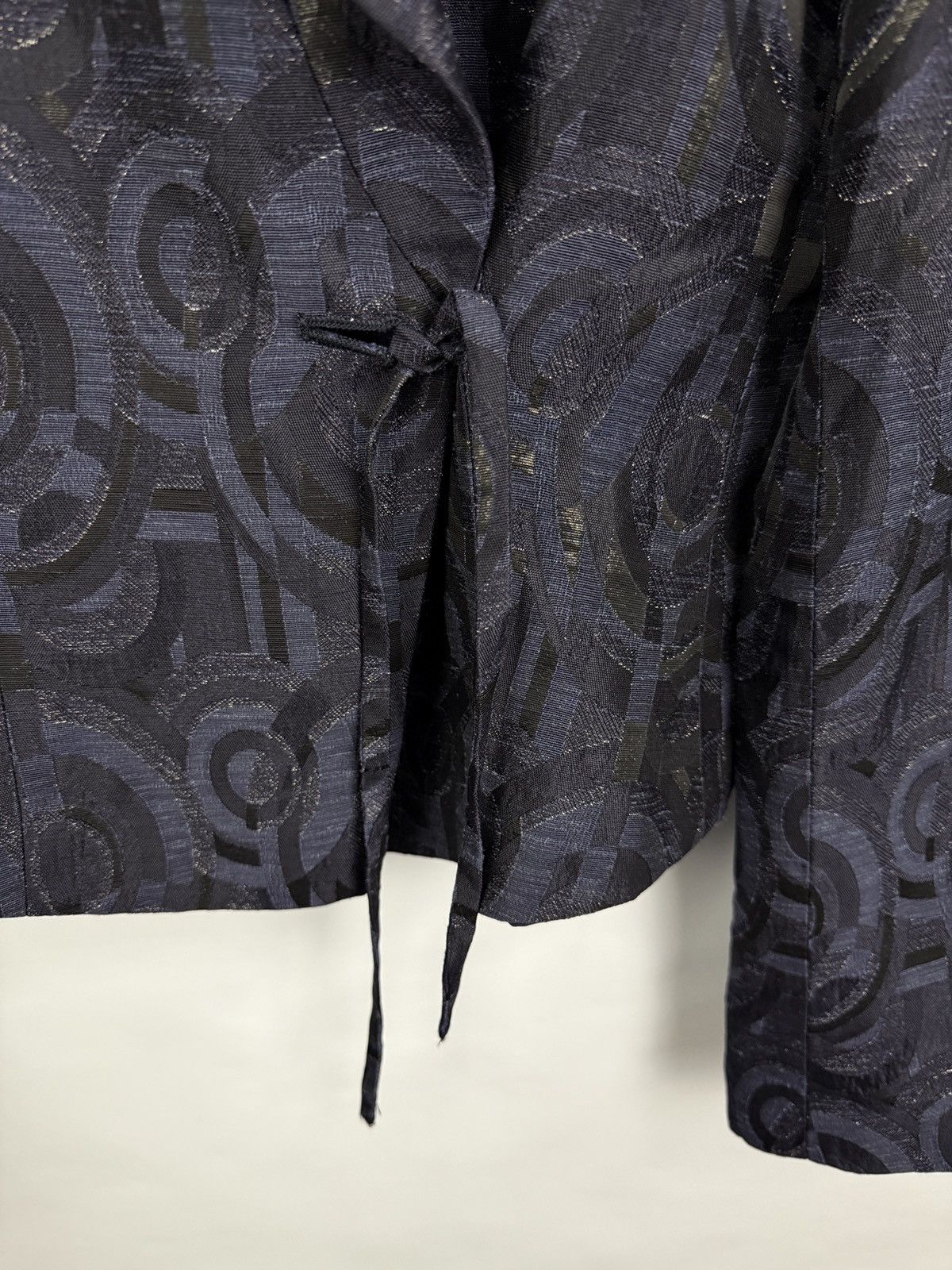 Max Mara 🇮🇹 Vintage Y2K Max Mara Jacquard Blazer Jacket Wednesday Styl Size XL / US 12-14 / IT 48-50 - 6 Thumbnail