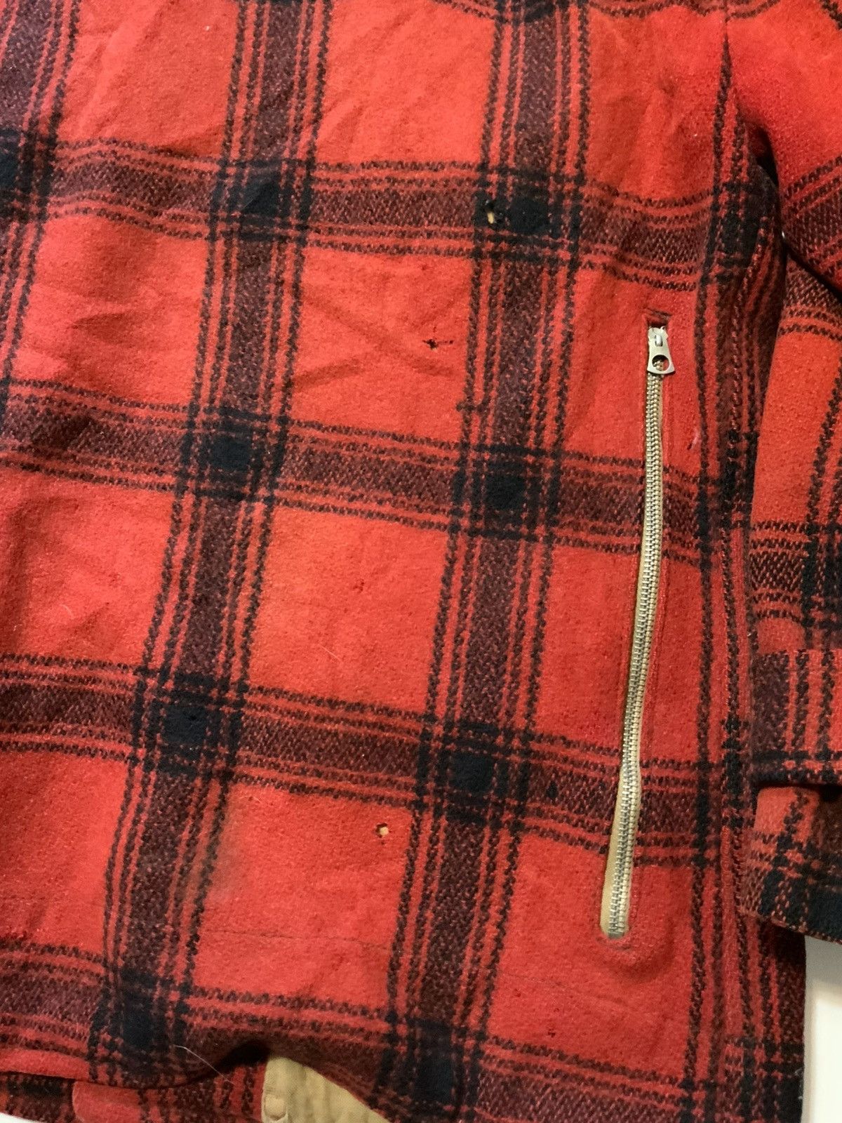 Vintage Vintage 40s 50s Buffalo Plaid Wool Mackinaw Jacket Coat Size US S / EU 44-46 / 1 - 11 Thumbnail