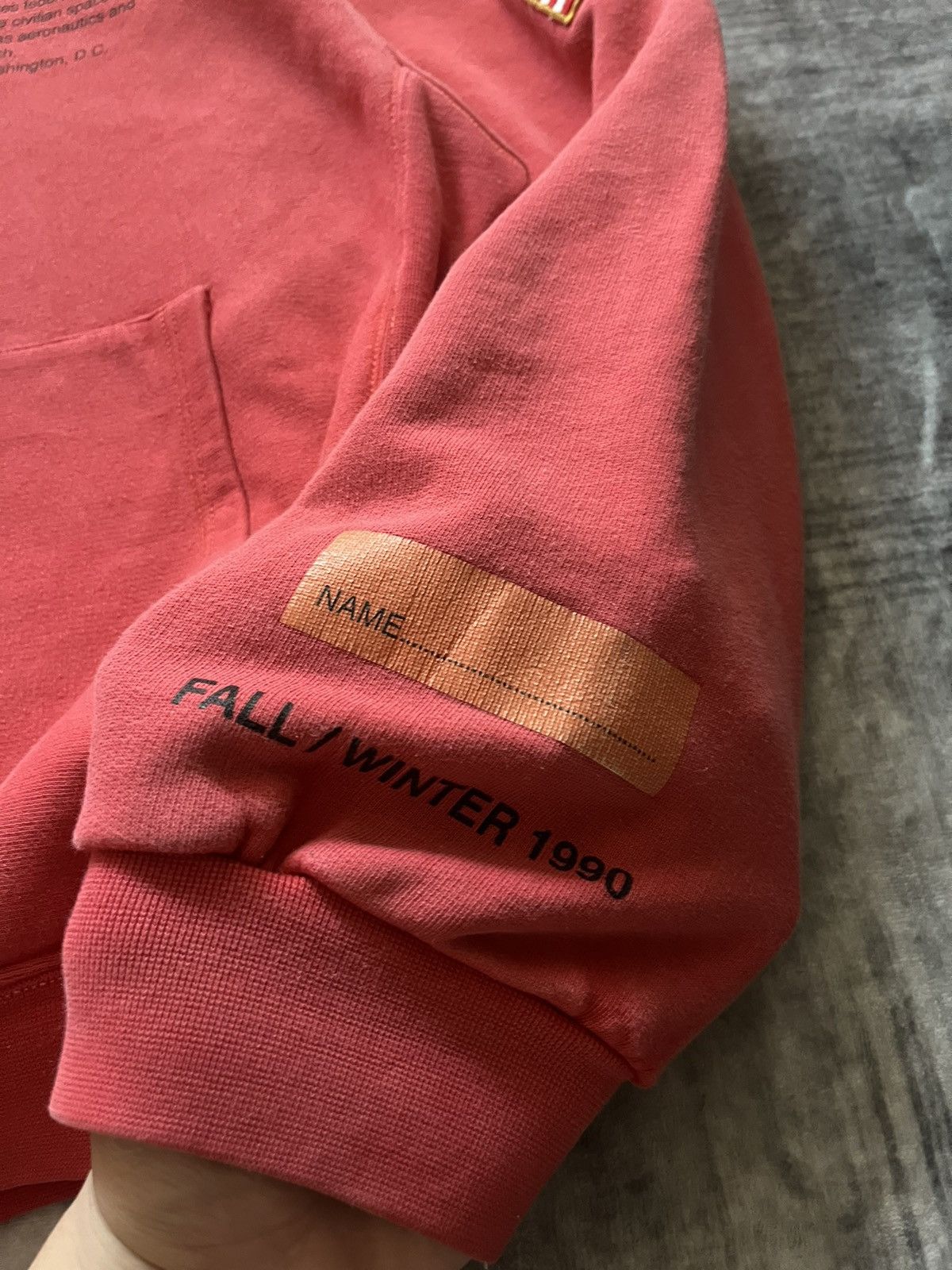 Heron Preston × NASA Heron Preston NASA Oversized Hoodie Pink-Red Size US M / EU 48-50 / 2 - 8 Thumbnail