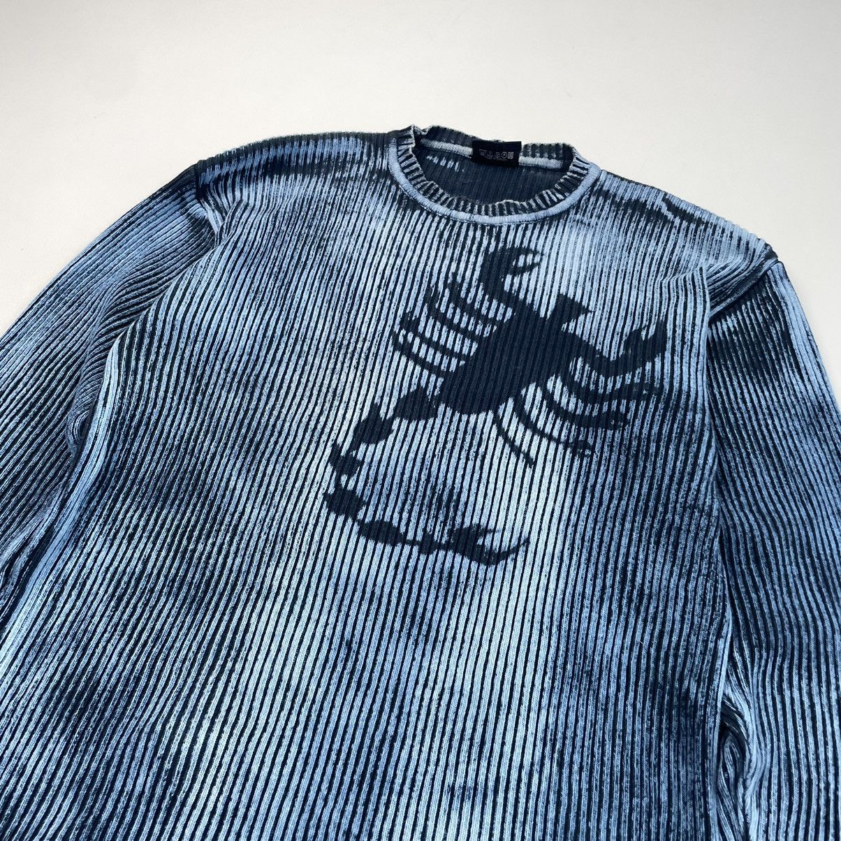Japanese Brand × Vintage Vintage Y2K 00s Distressed Punk Sweater knit Size US L / EU 52-54 / 3 - 7 Thumbnail