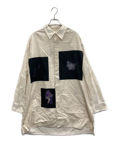 BLACK Scandal Yohji Yamamoto Printed Square Shirt