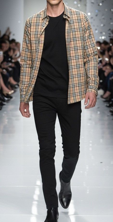 Burberry Burberry Somerton Nova Check Long Sleeve Shirt Men's Small Size US M / EU 48-50 / 2 - 2 Thumbnail