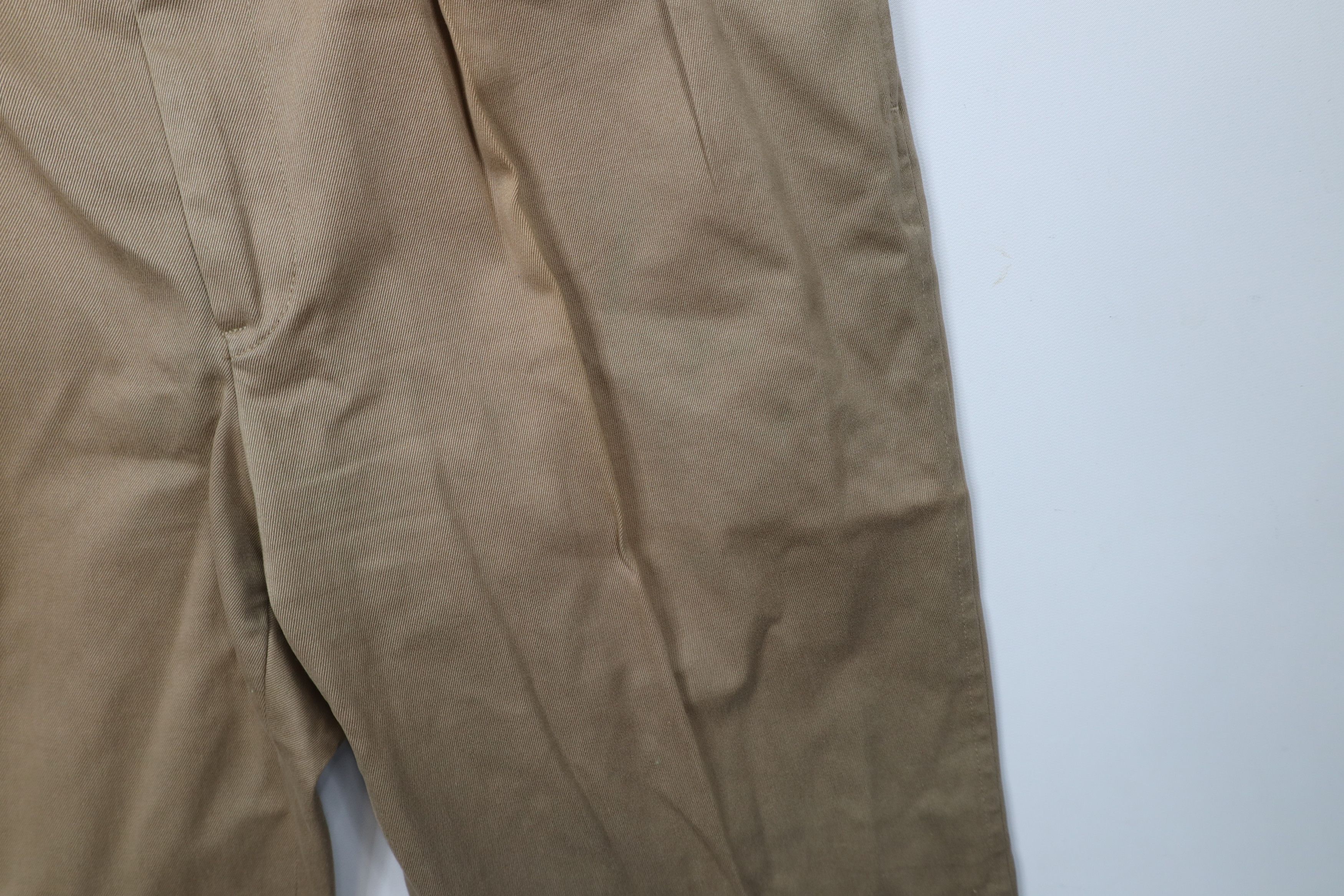 Lands' End × Vintage Vintage 70s Lands End Heavy Wide Leg Chino Pants Beige USA Size US 36 / EU 52 - 6 Thumbnail