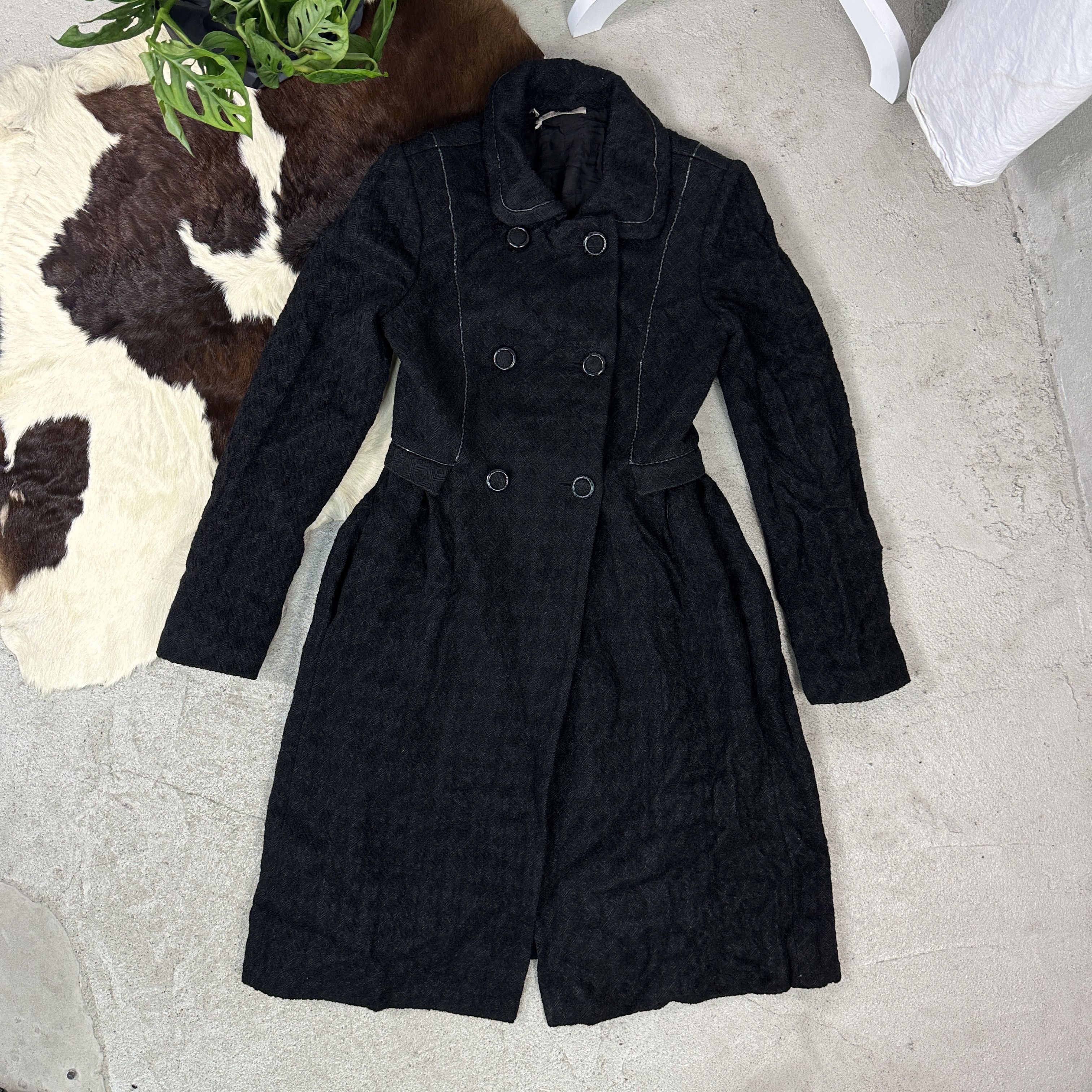 Bottega Veneta × Vintage Bottega Veneta High Quality Luxury Coat Cloak Jacket Black Size US S / EU 44-46 / 1 - 9 Thumbnail