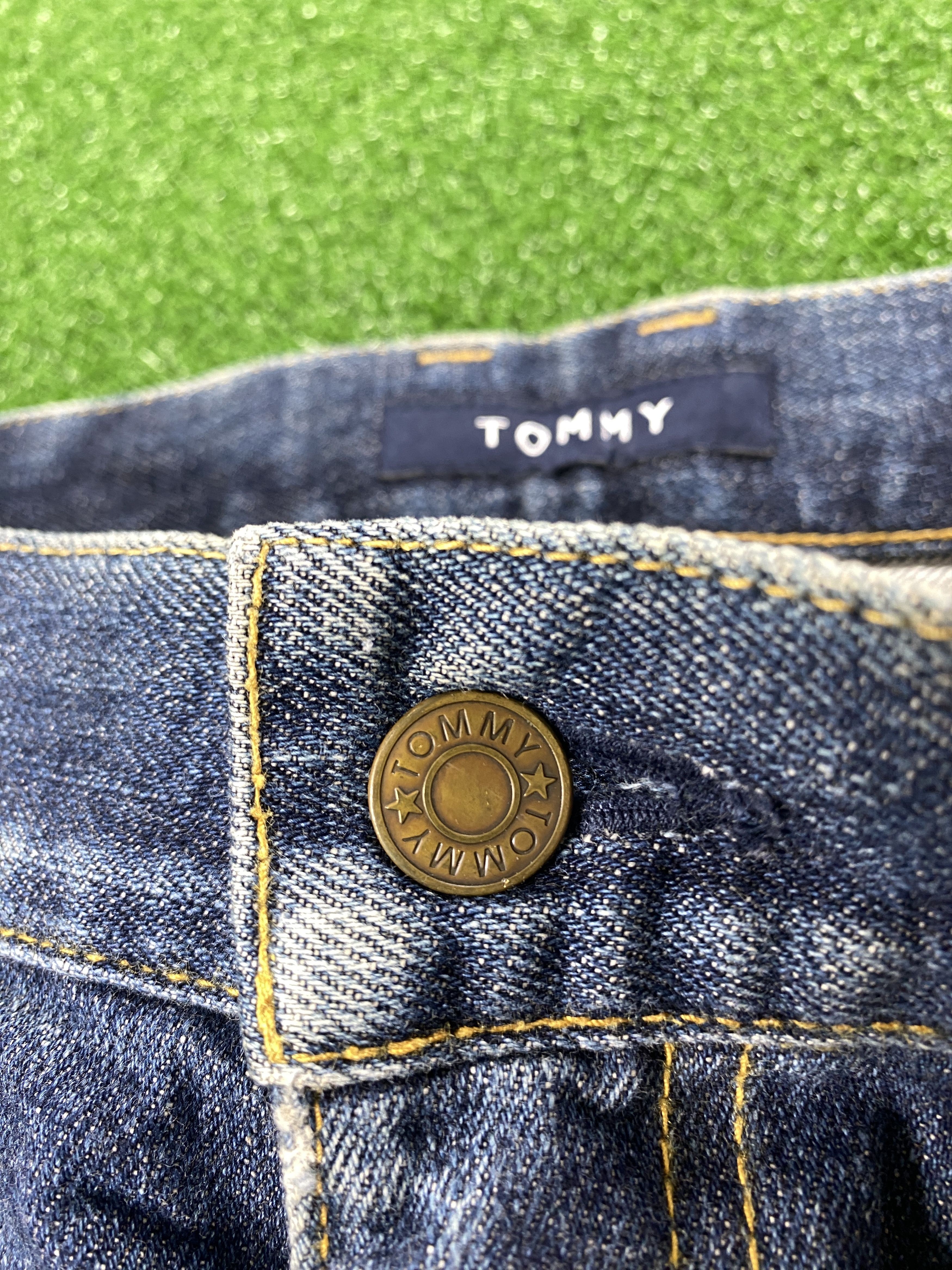 Tommy Hilfiger 💢 Selvedge Vintage Tommy Faded Blue Jeans CP0090 Size US 38 / EU 54 - 10 Thumbnail