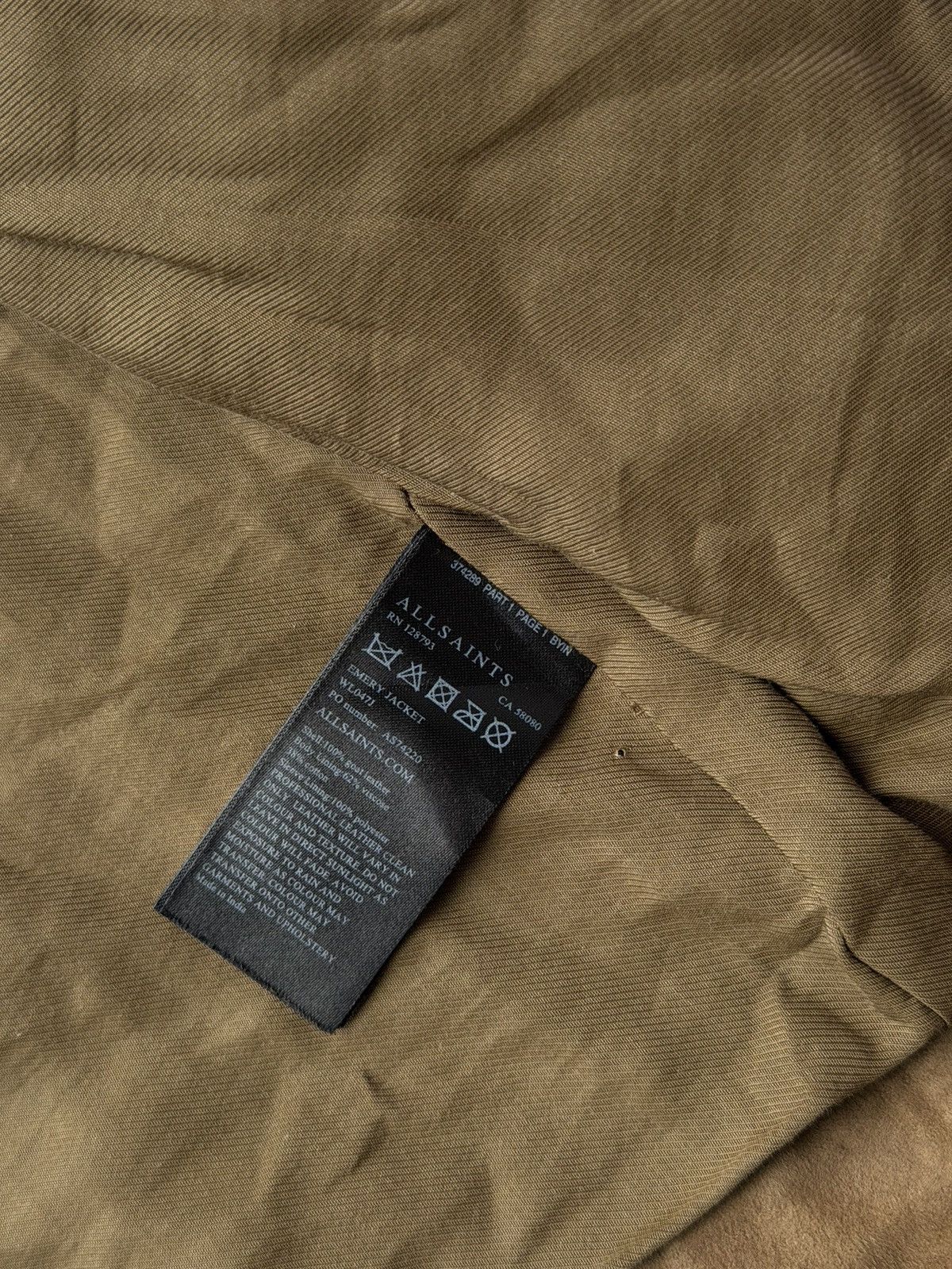 Allsaints Allsaints Suede Leather Brown Jacket Cropped Size S / US 4 / IT 40 - 12 Thumbnail