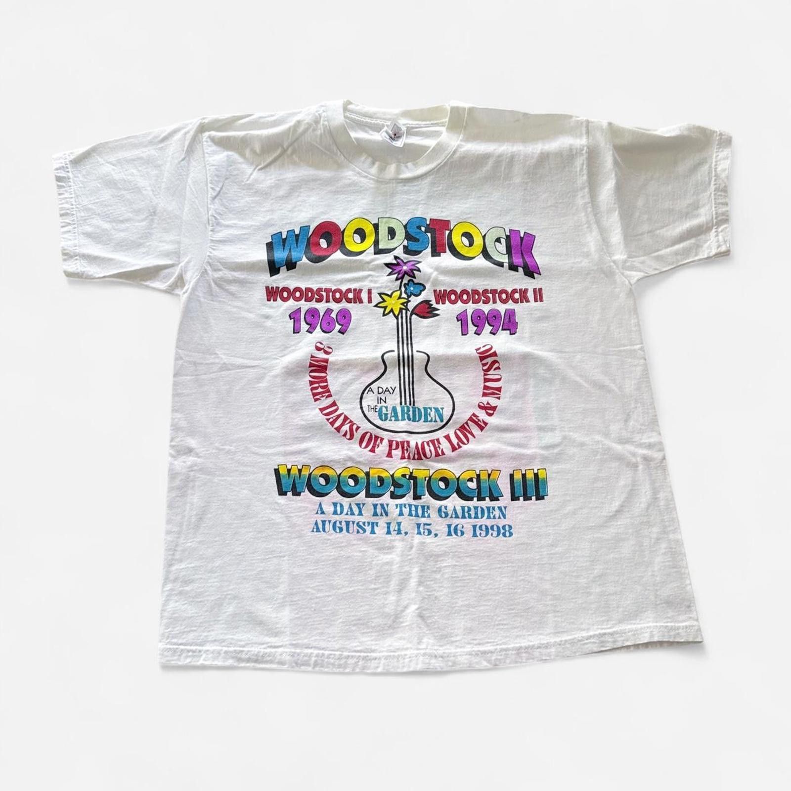 Fruit Of The Loom 1998 Woodstock Festival “A Day in The Garden” T-Shirt, XL Size US XL / EU 56 / 4 - 1 Thumbnail