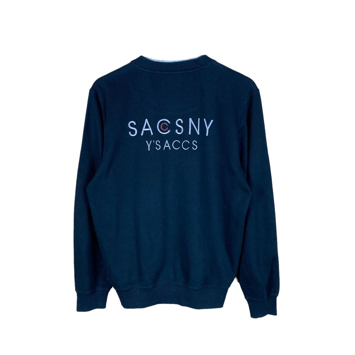 Y's × Y's for Men × Yohji Yamamoto VINTAGE SACSNY Y’SACCS SPELLOUT EMBROIDERED SWEATSHIRT Size US M / EU 48-50 / 2 - 1 Thumbnail