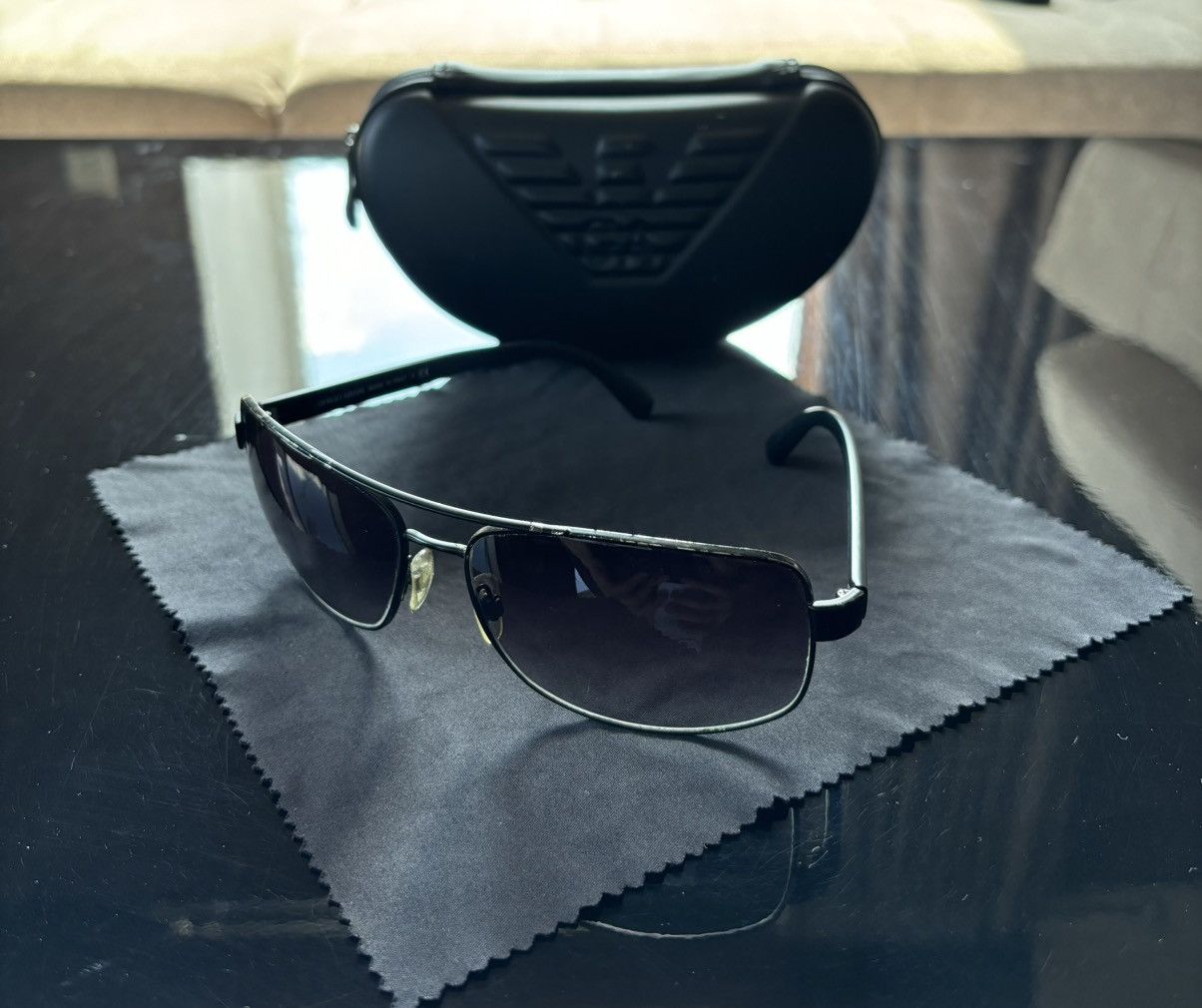 Emporio Armani × Giorgio Armani × Vintage Giorgio Armani AR 6011 3001/8G Aviator Sunglasses Size ONE SIZE - 2 Thumbnail