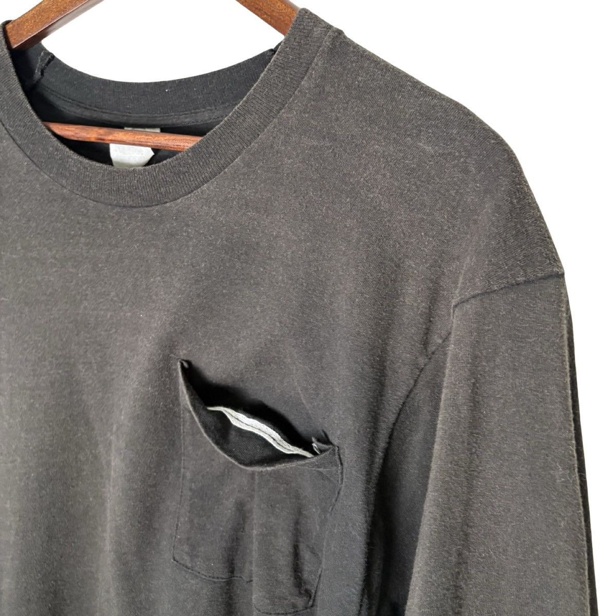 Other Vintage 80s FOTL Faded Black Selvedge Pocket T Shirt Large Size US L / EU 52-54 / 3 - 3 Thumbnail