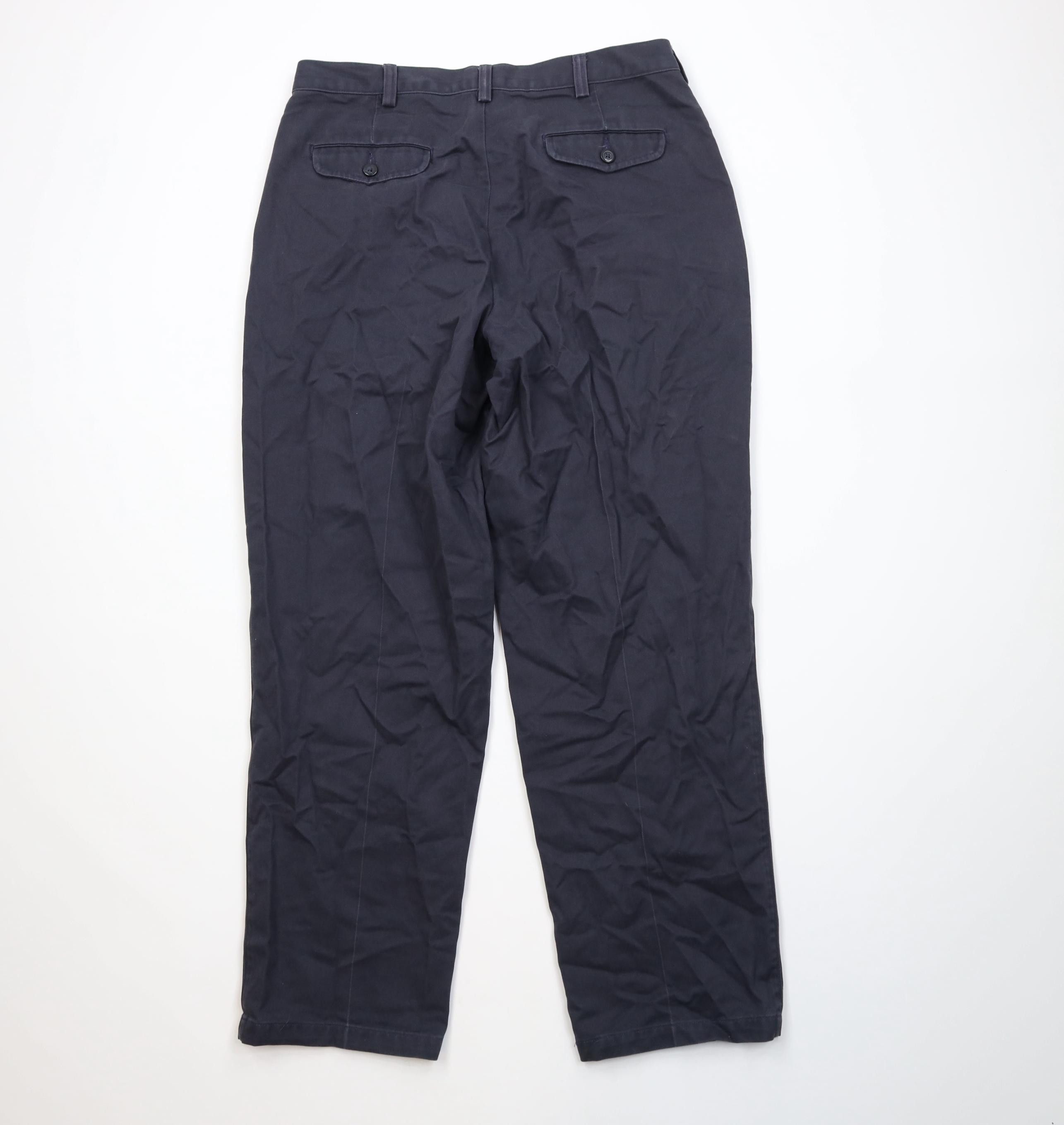 Vintage Vintage 90s Streetwear Straight Leg Chino Pants Cotton Blue Size US 34 / EU 50 - 9 Thumbnail
