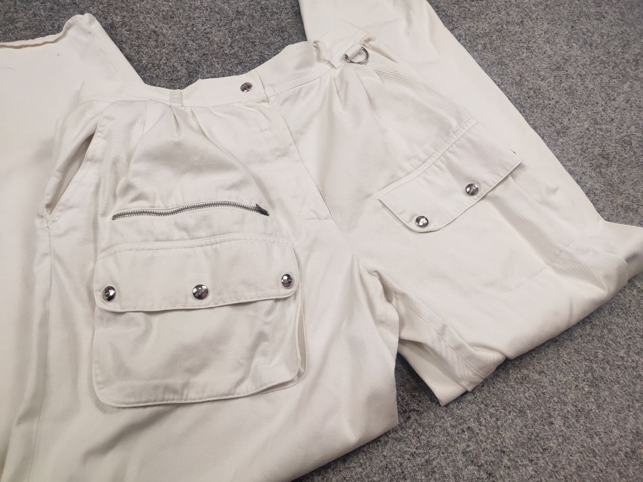 Jean Charles De Castelbajac Vintage Iceberg by J.C. Castelbajac Logo Cargo Cotton Pants Size 32" / US 10 / IT 46 - 7 Thumbnail