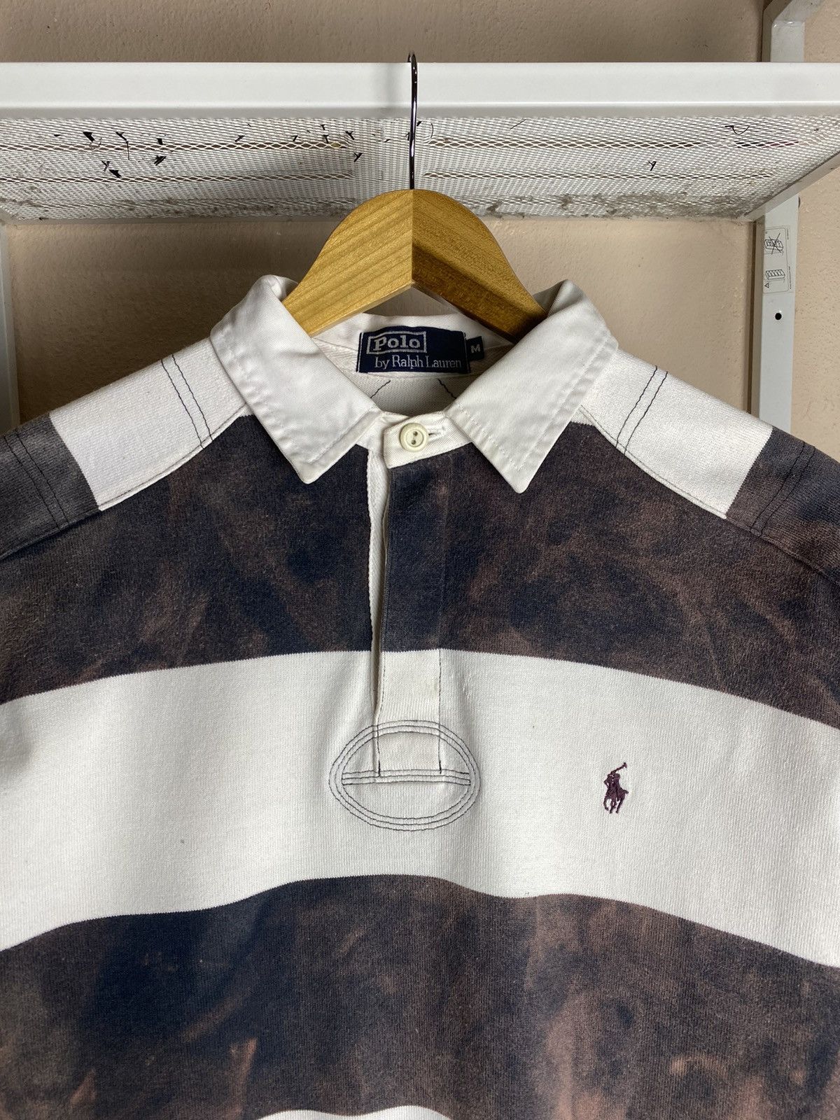 Polo Ralph Lauren Vintage Polo Ralph Lauren Stripe Nice Faded Size US M / EU 48-50 / 2 - 2 Thumbnail