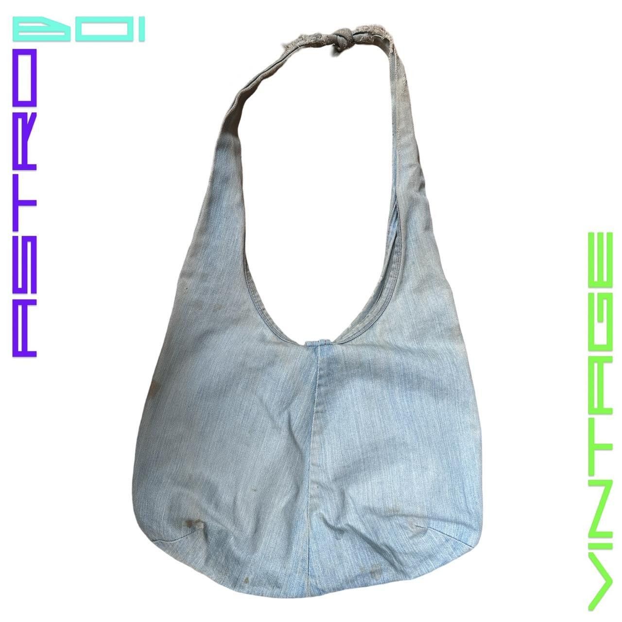 Other VINTAGE Y2K FADED BLUE DENIM CROSS BODY HOBO SHOULDER BAG Size ONE SIZE - 4 Thumbnail