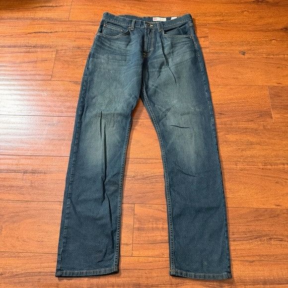 Wrangler Wrangler Dark Blue Straight Athletic Fit Jeans 31x30 Size US 31 - 2 Thumbnail